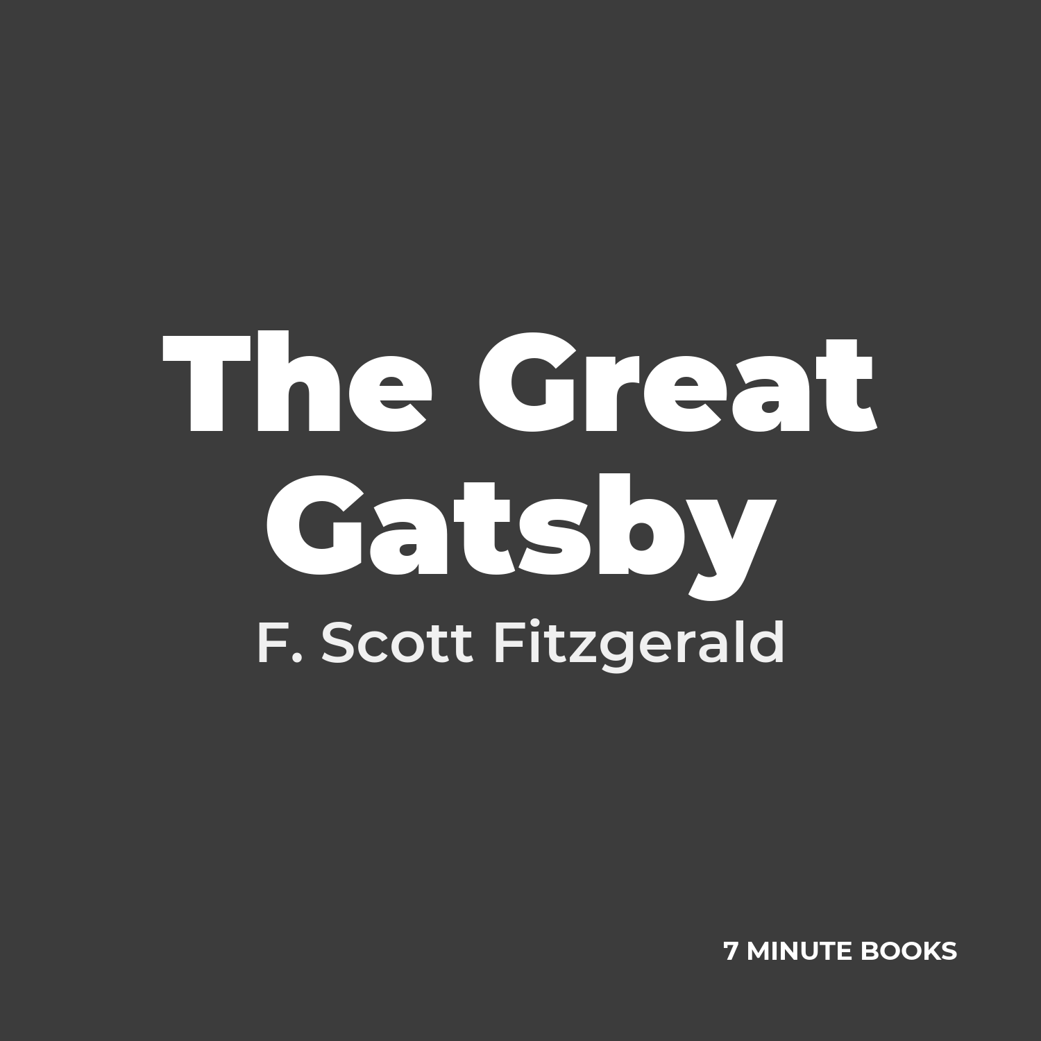 The Great Gatsby — by F. Scott Fitzgerald
