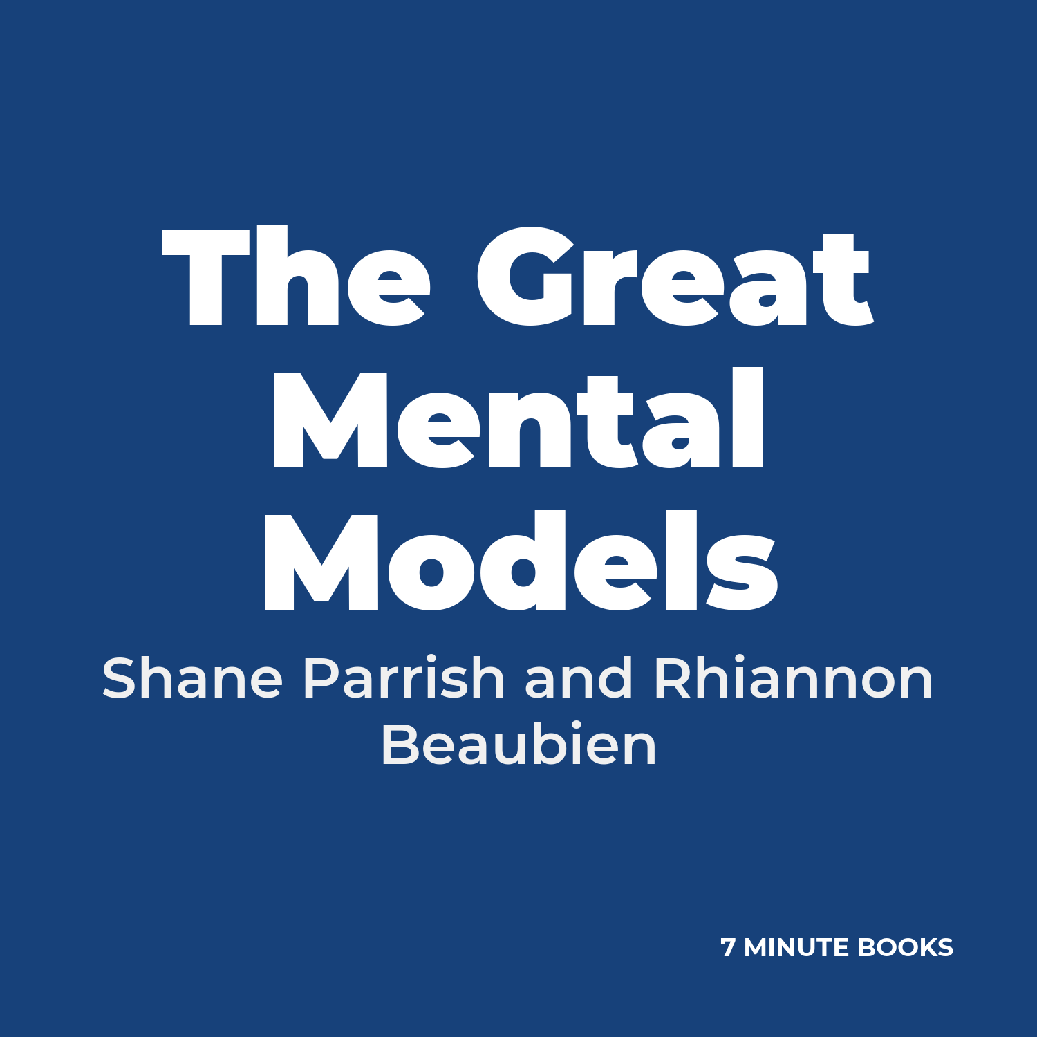 The Great Mental Models cover
