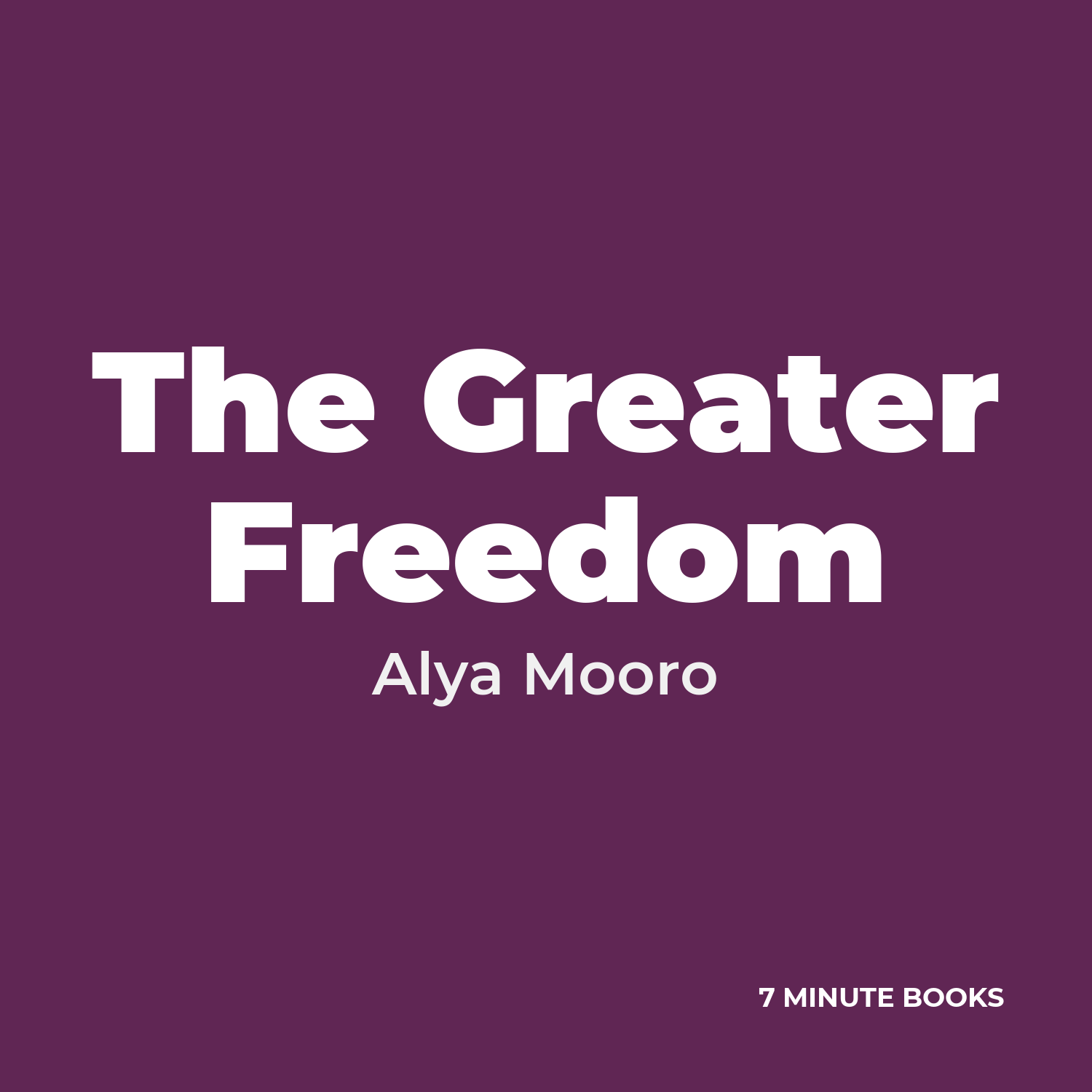 The Greater Freedom cover