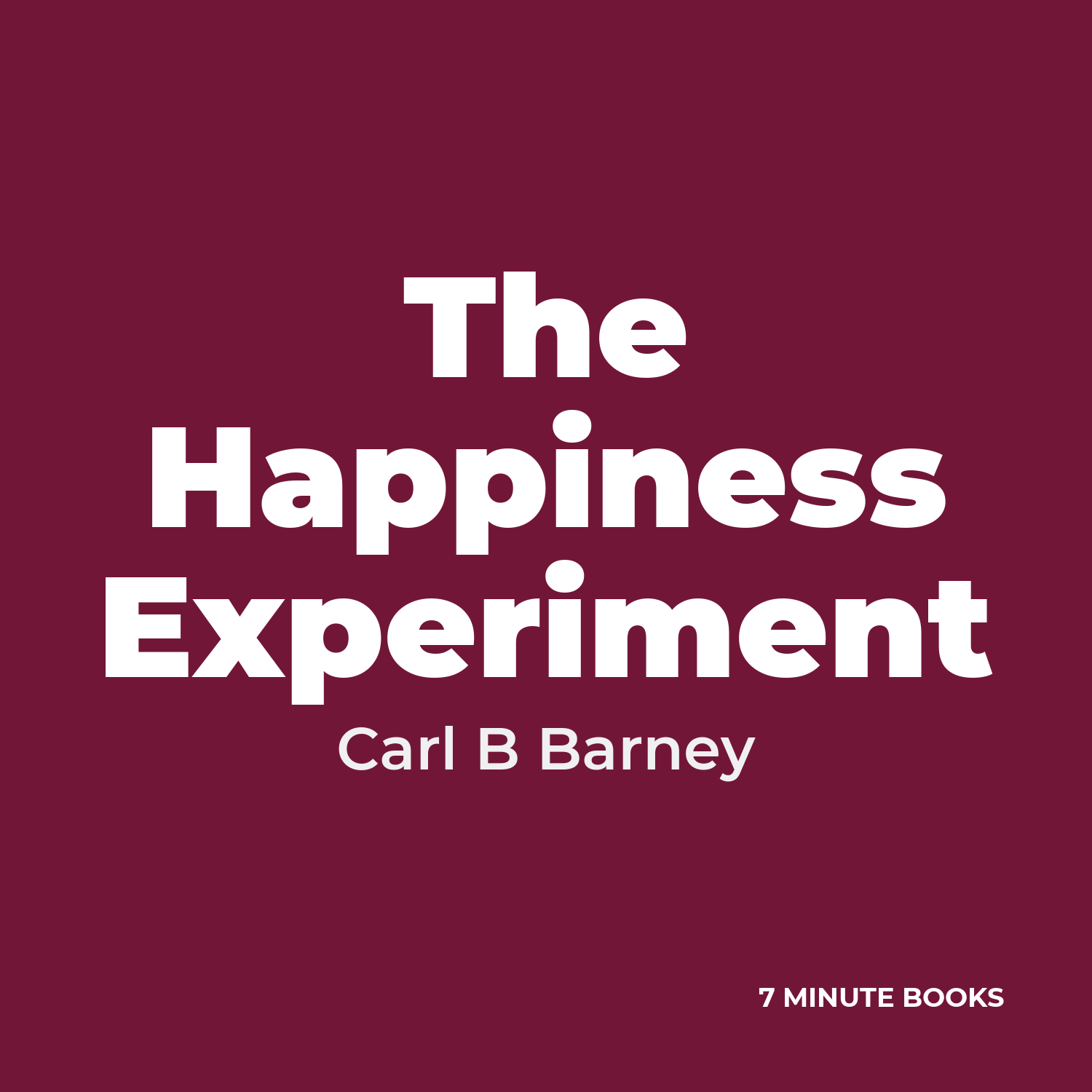 The Happiness Experiment cover