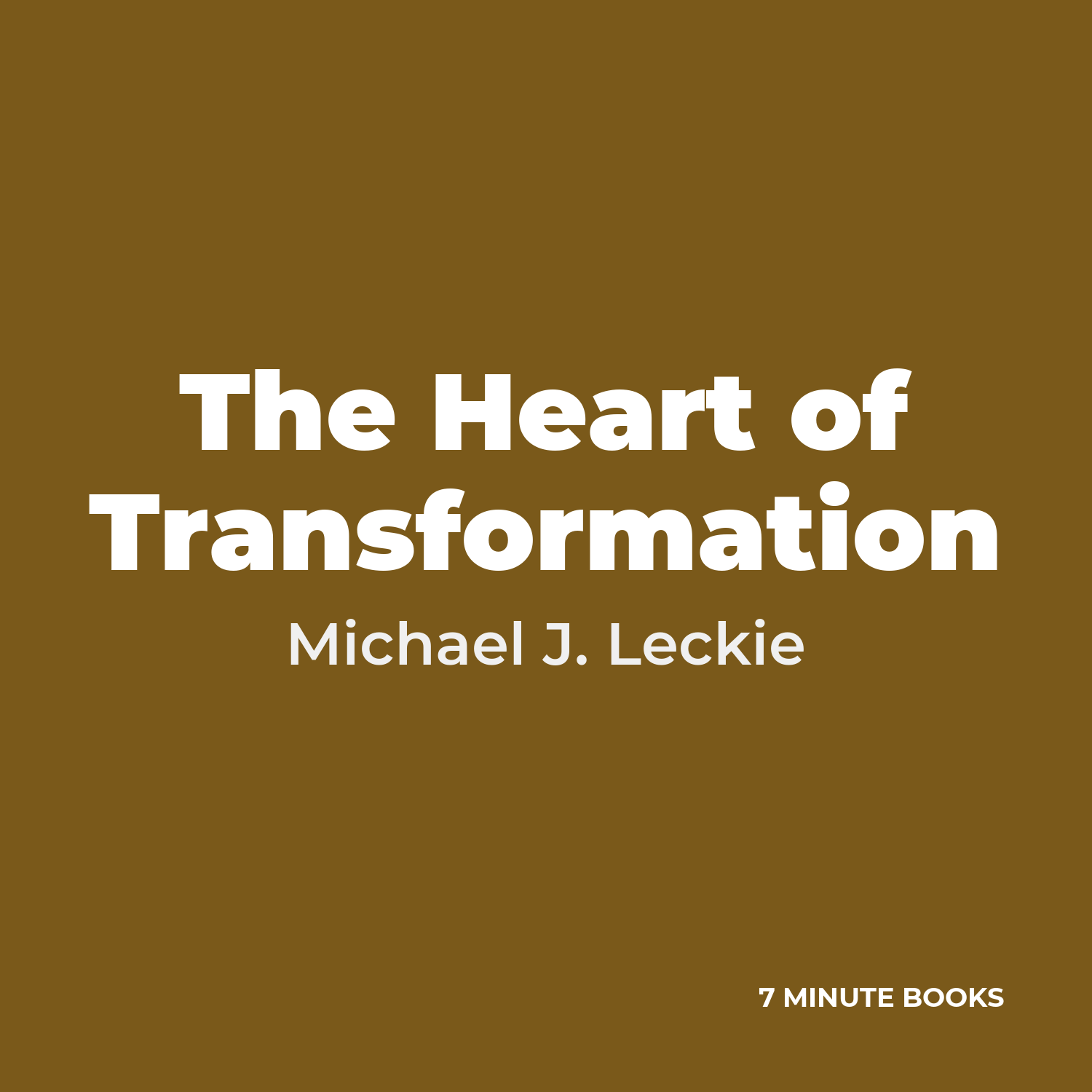The Heart of Transformation cover
