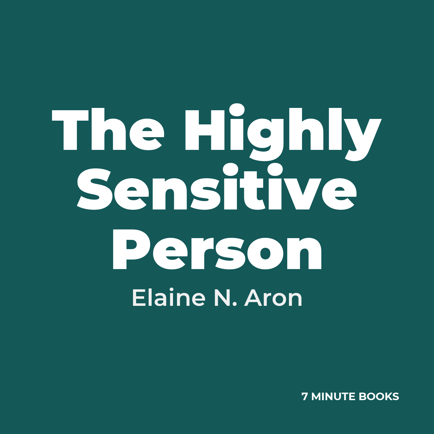 The Highly Sensitive Person cover