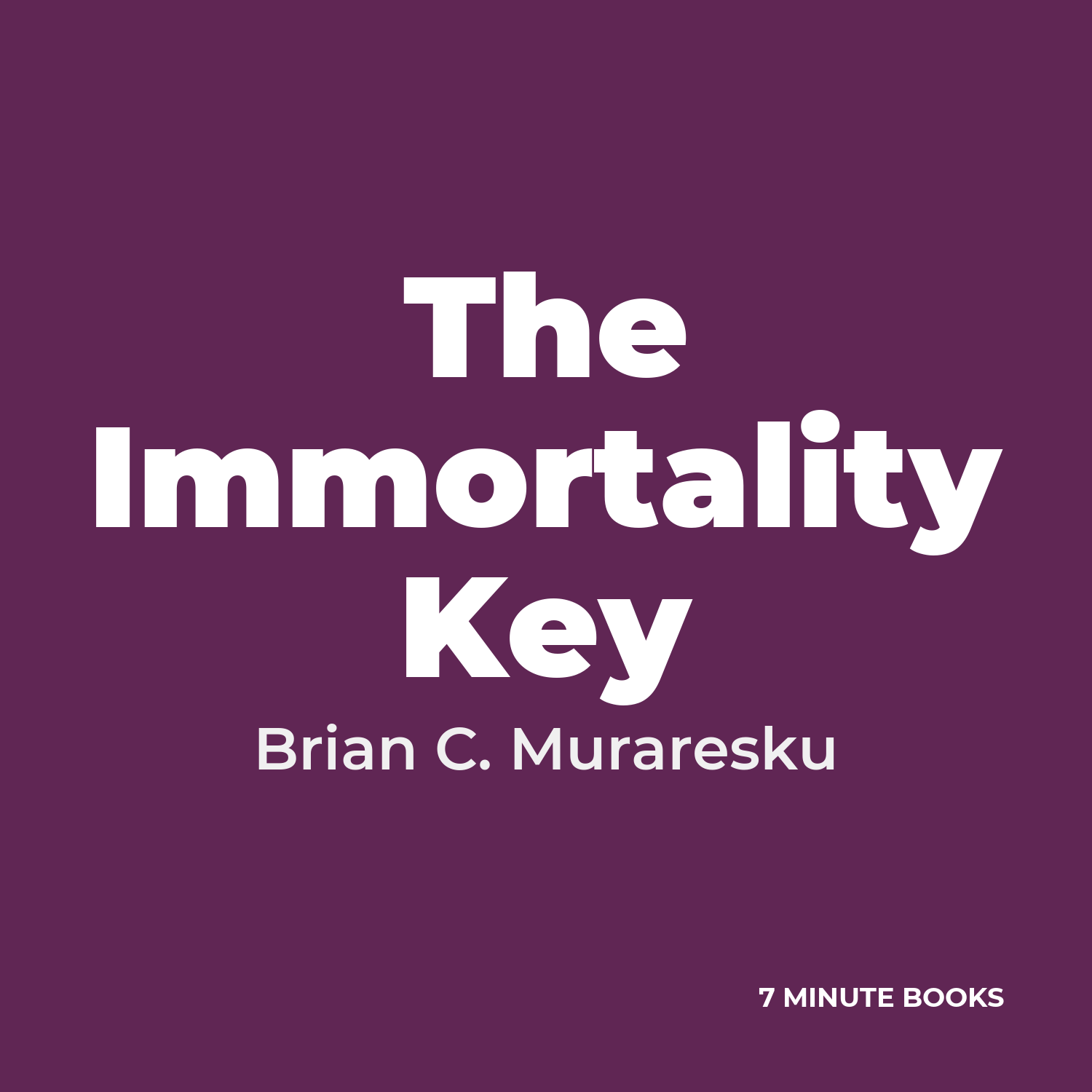 The Immortality Key cover