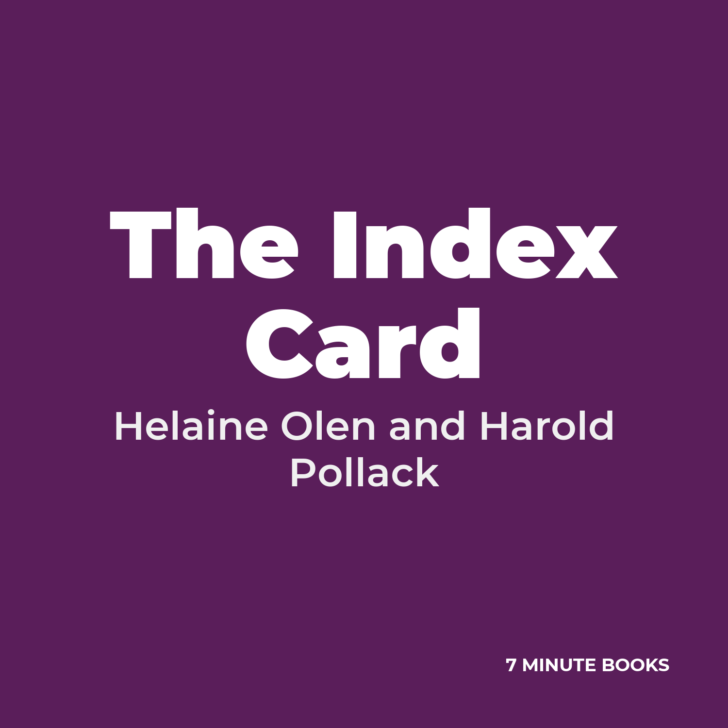The Index Card cover