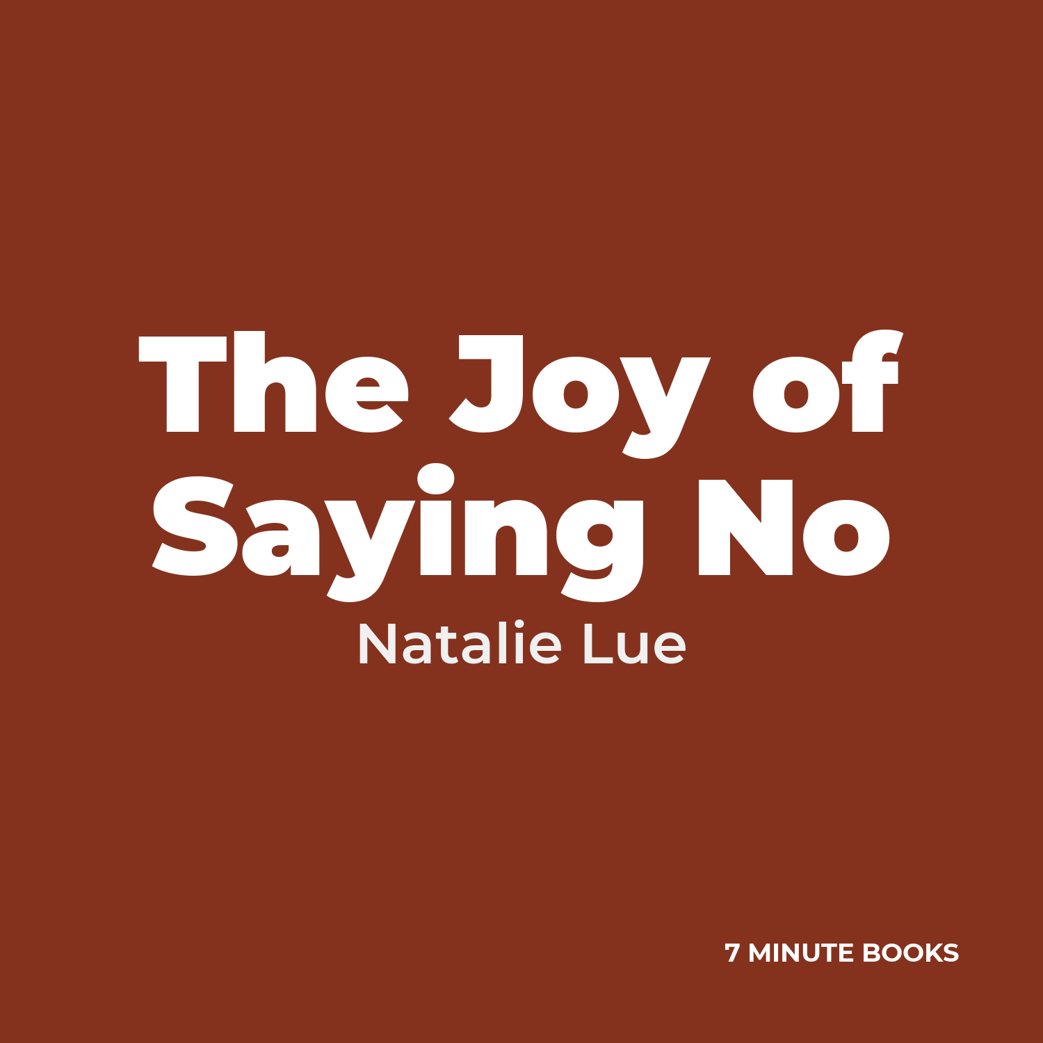 The Joy of Saying No cover