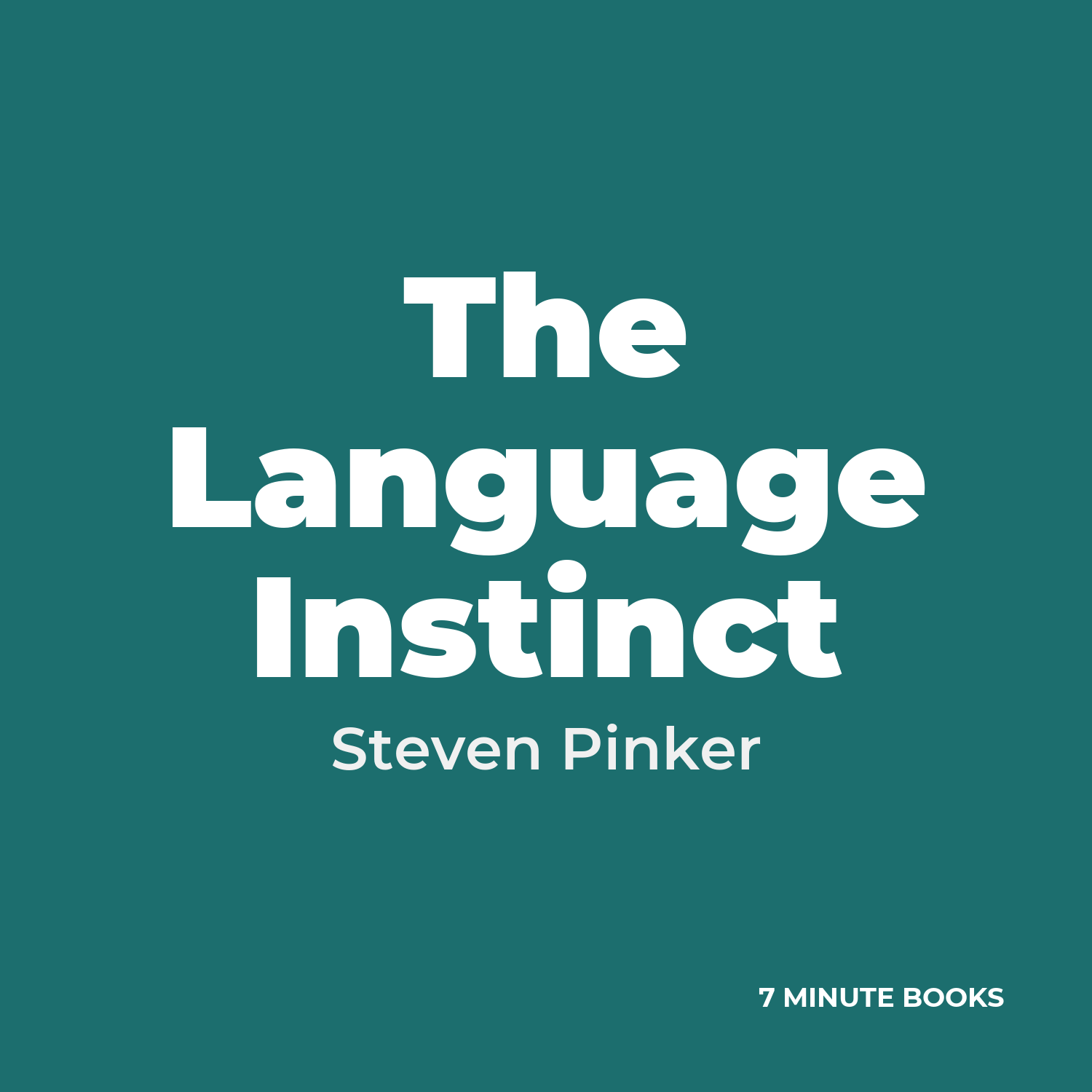 The Language Instinct cover