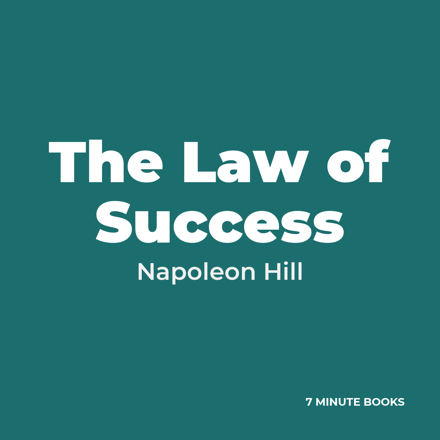 The Law of Success cover