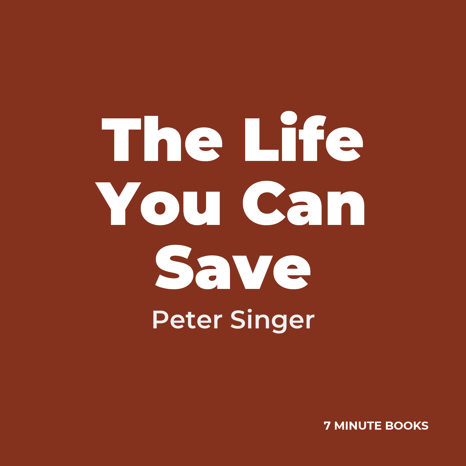 The Life You Can Save cover