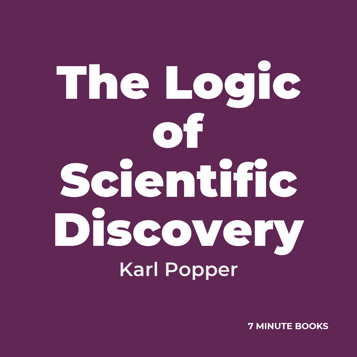 The Logic of Scientific Discovery cover