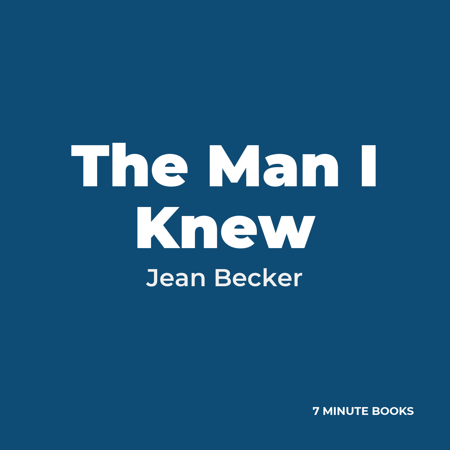 The Man I Knew cover
