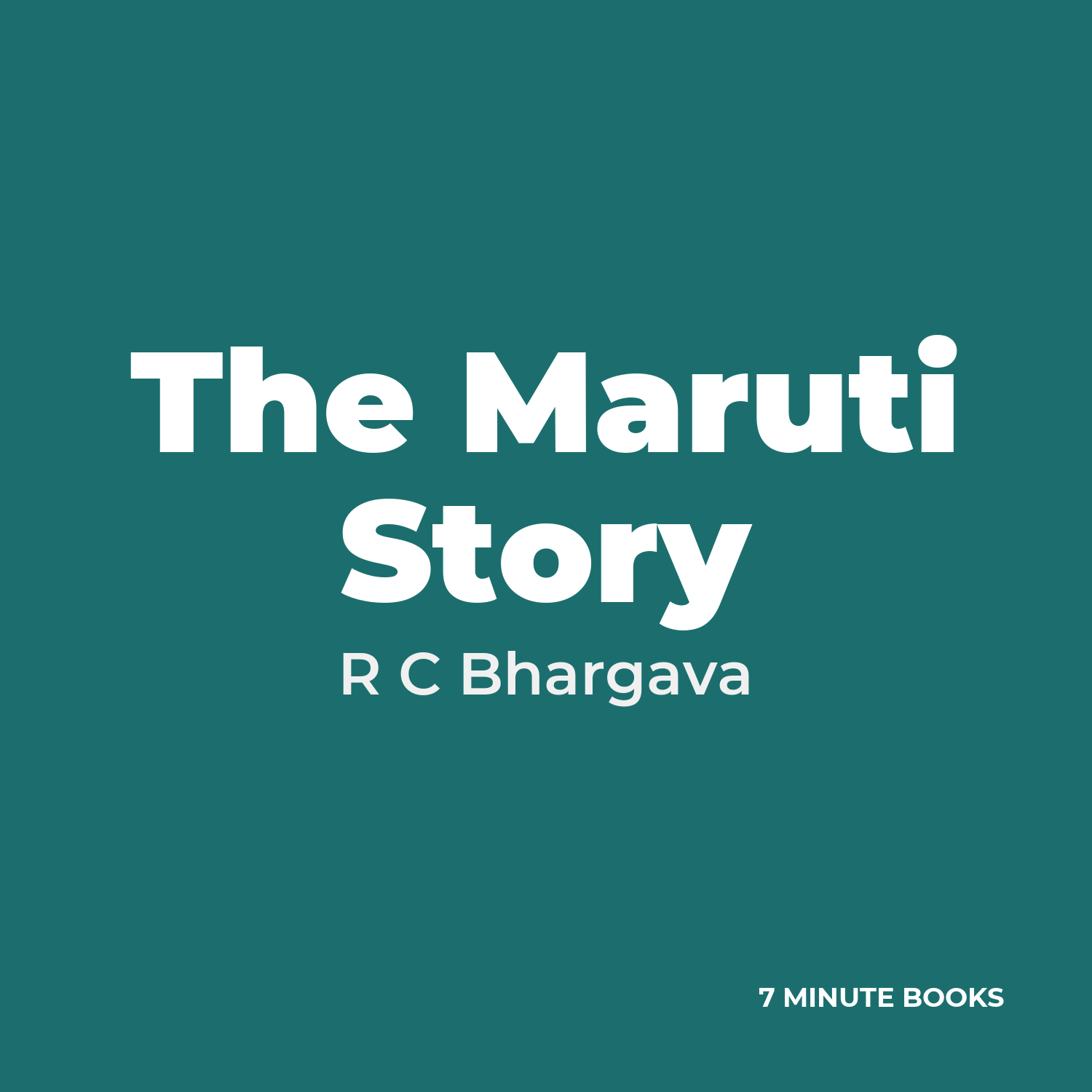 The Maruti Story cover