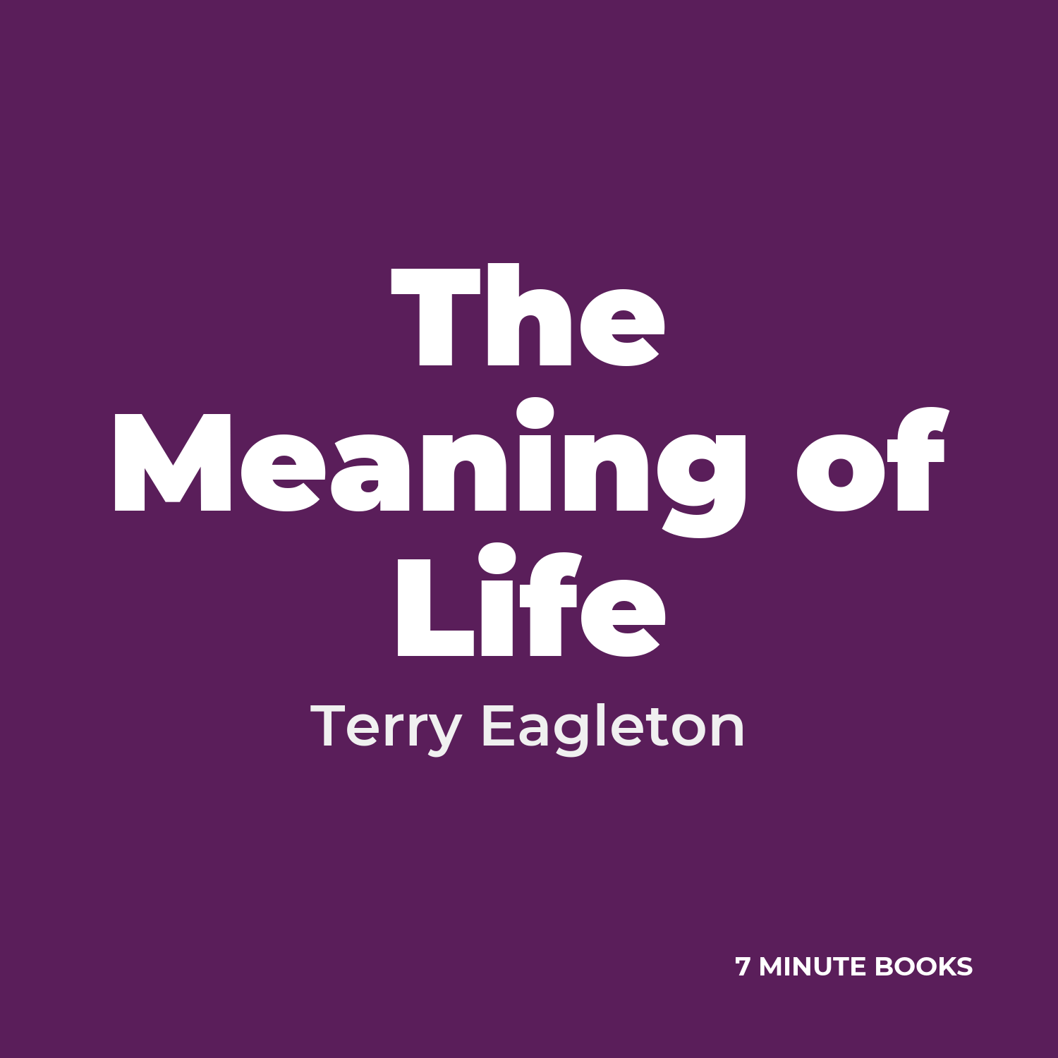 The Meaning of Life — by Terry Eagleton