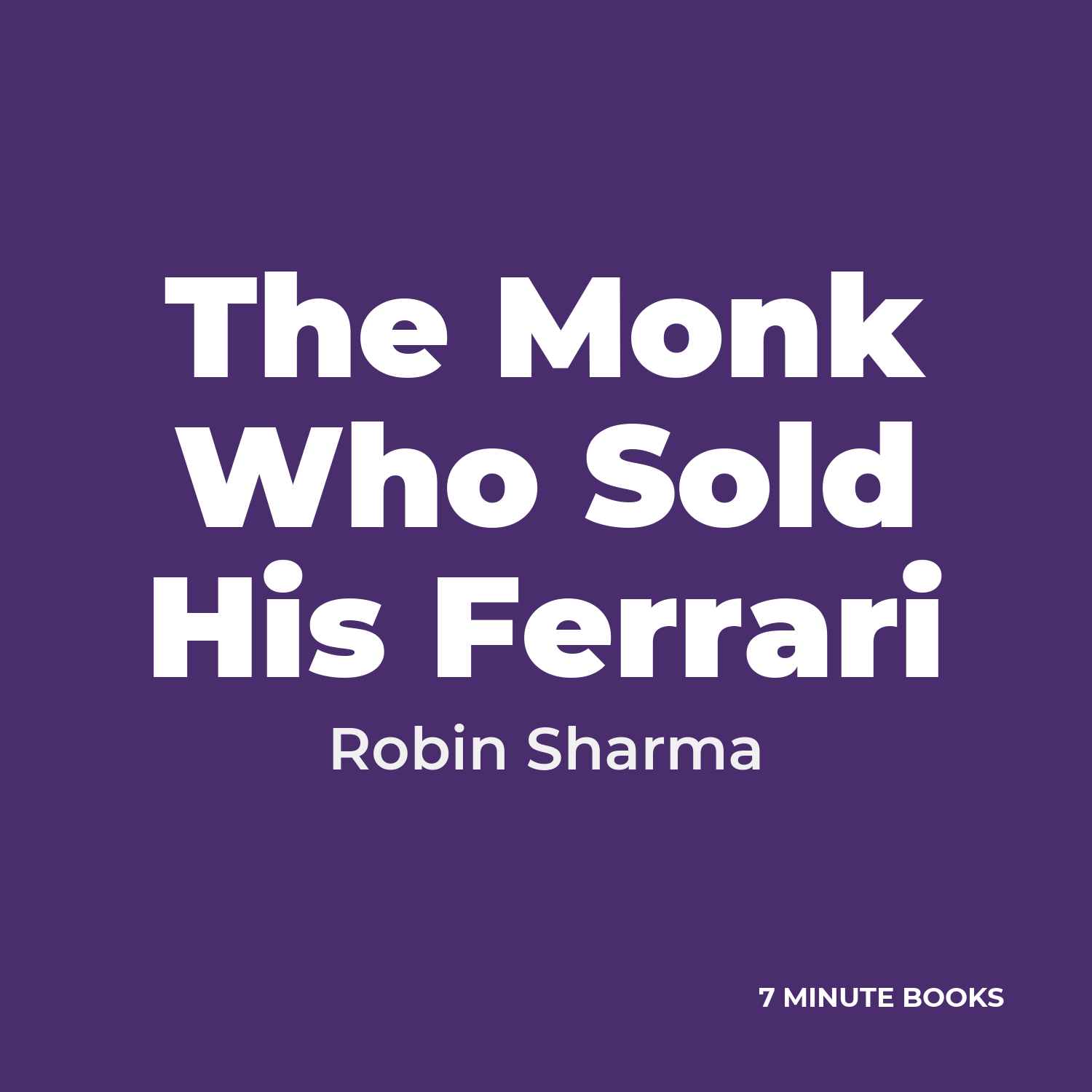 The Monk Who Sold His Ferrari cover