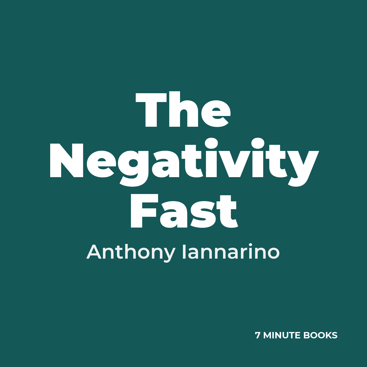 The Negativity Fast cover