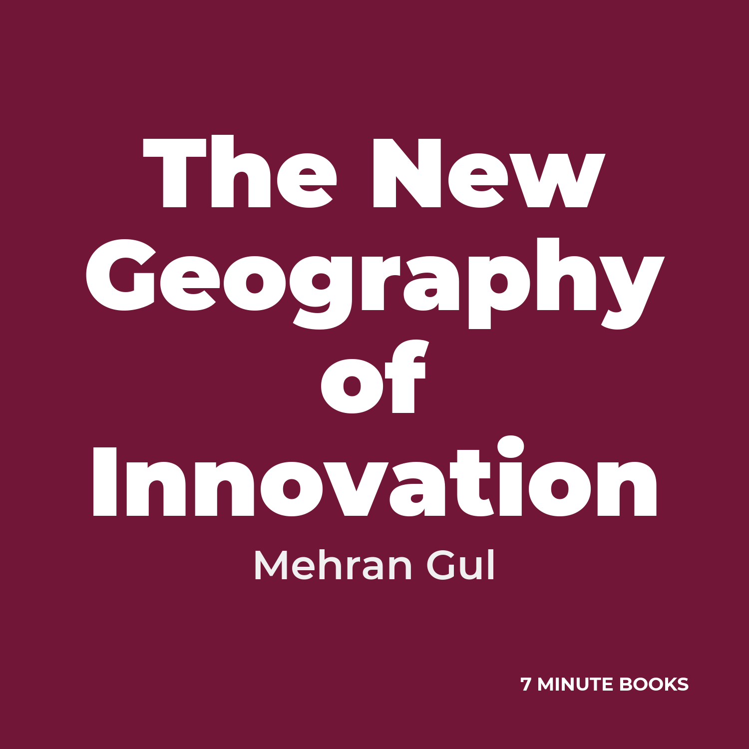The New Geography of Innovation cover