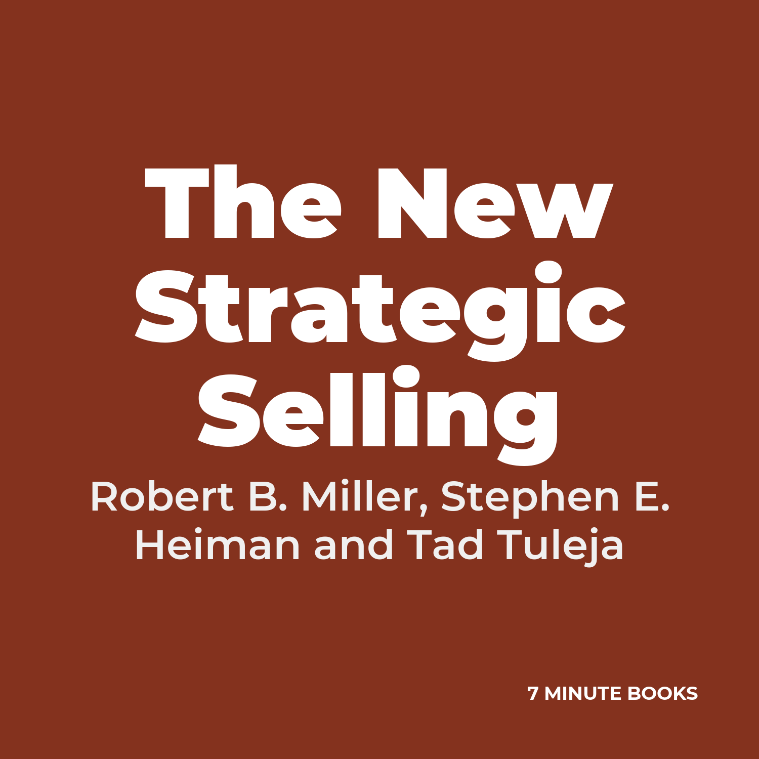 The New Strategic Selling cover