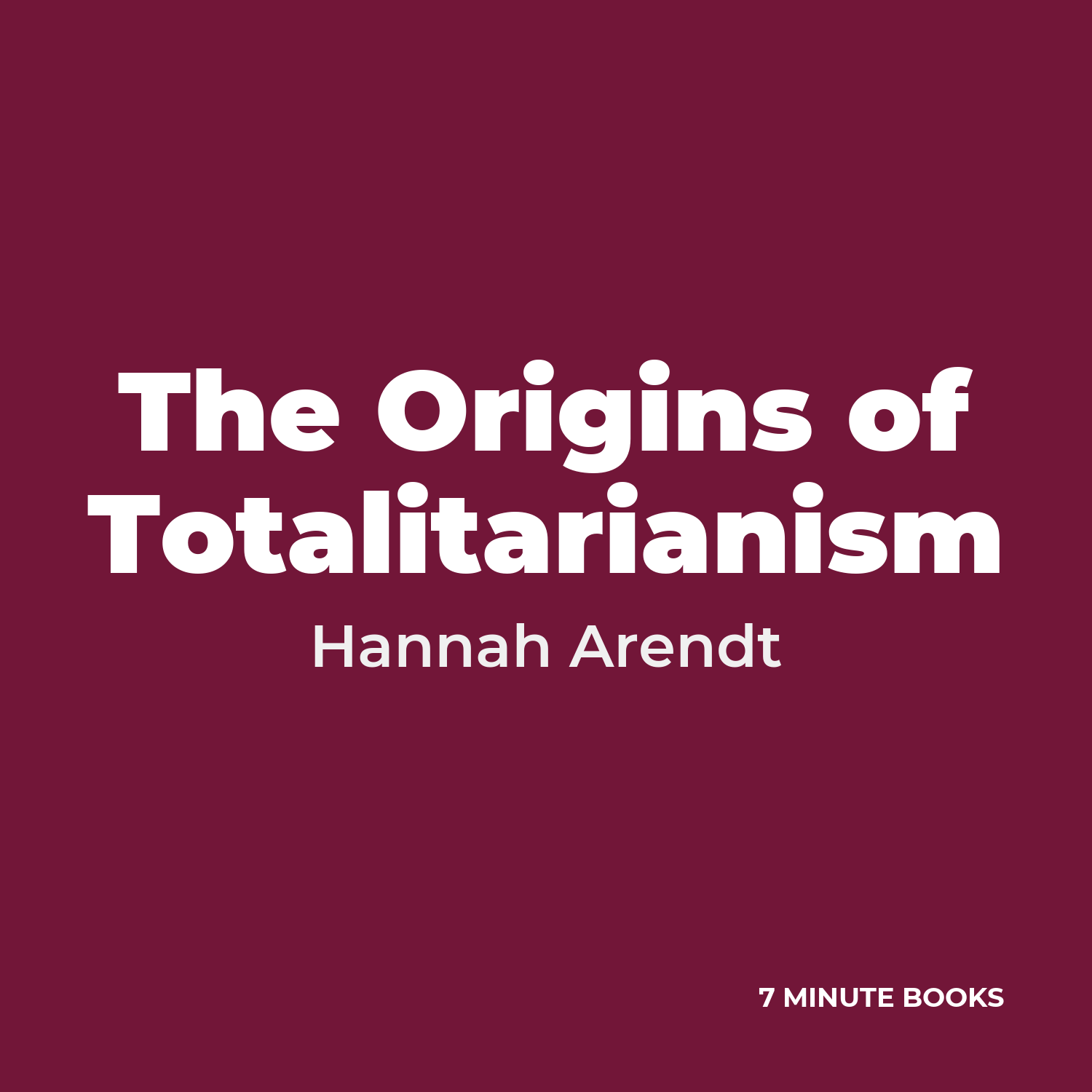 The Origins of Totalitarianism cover