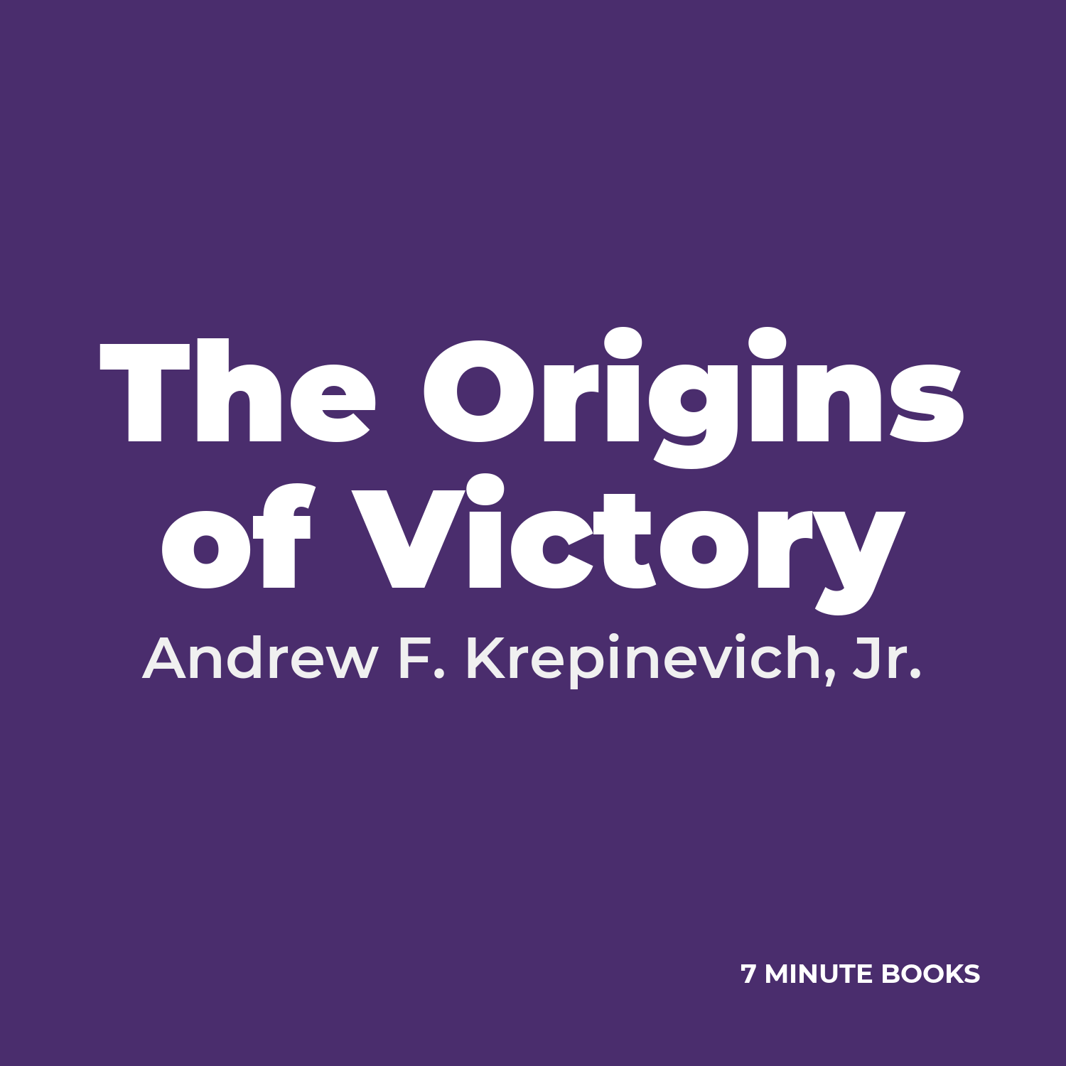 The Origins of Victory cover