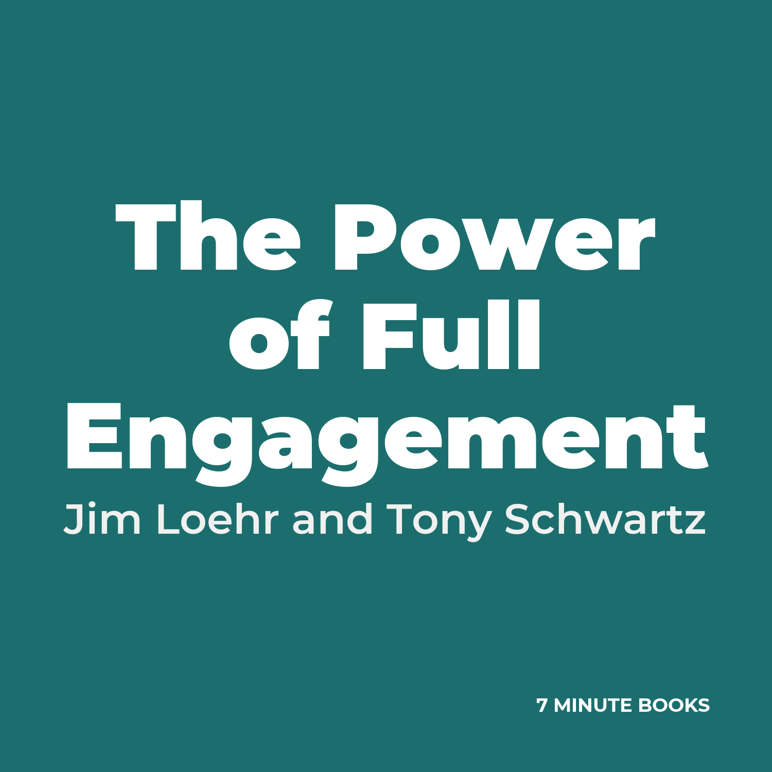 The Power of Full Engagement cover