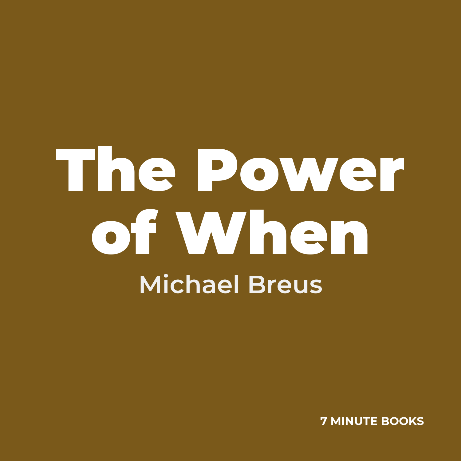 The Power of When cover
