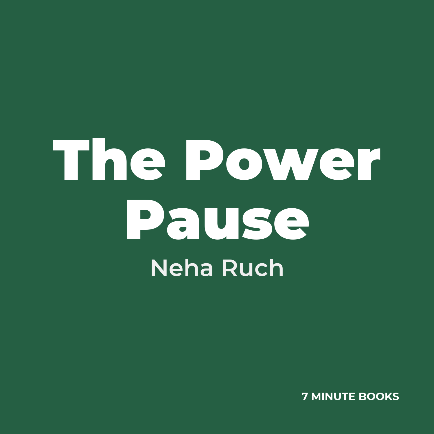 The Power Pause cover