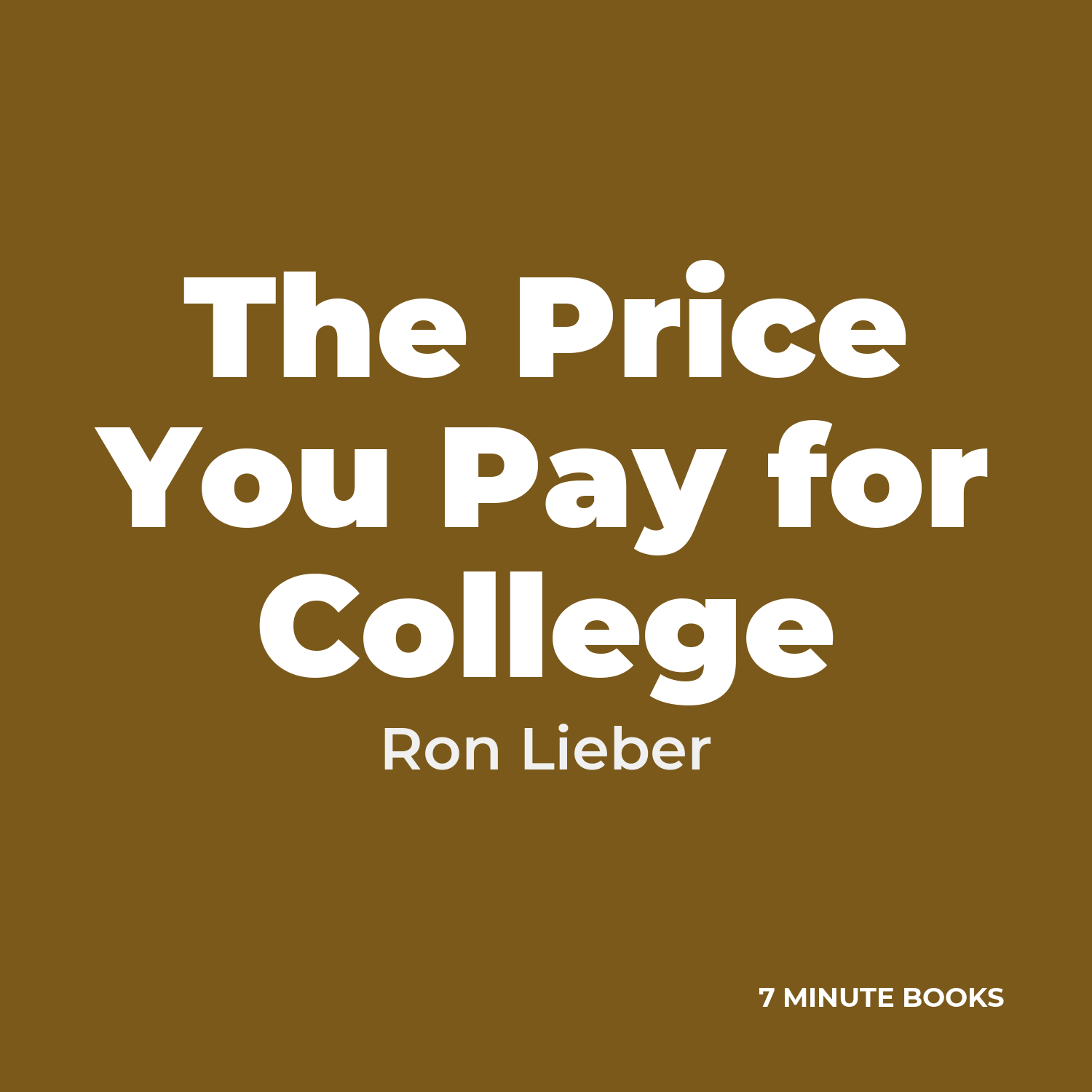 The Price You Pay for College cover