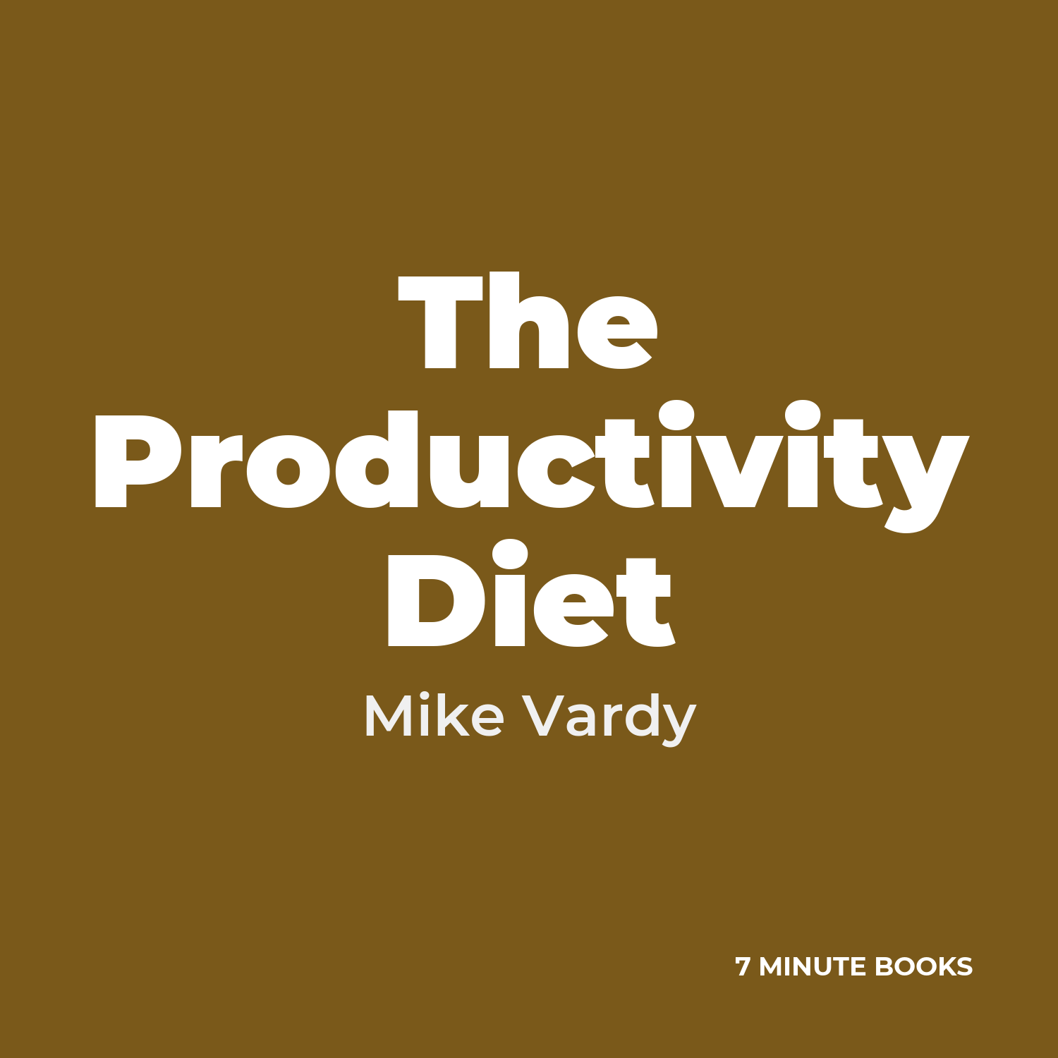 The Productivity Diet cover