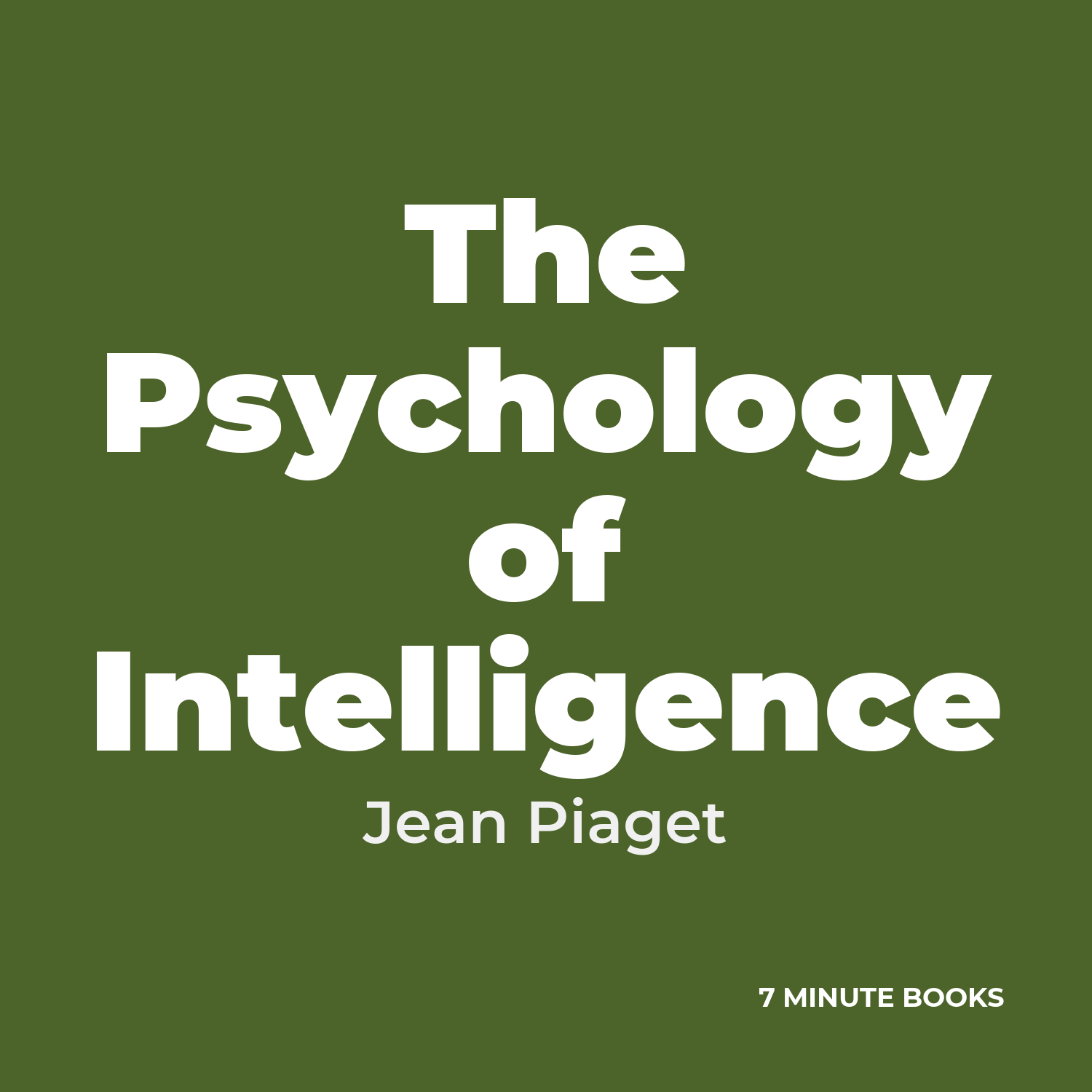 The Psychology of Intelligence cover