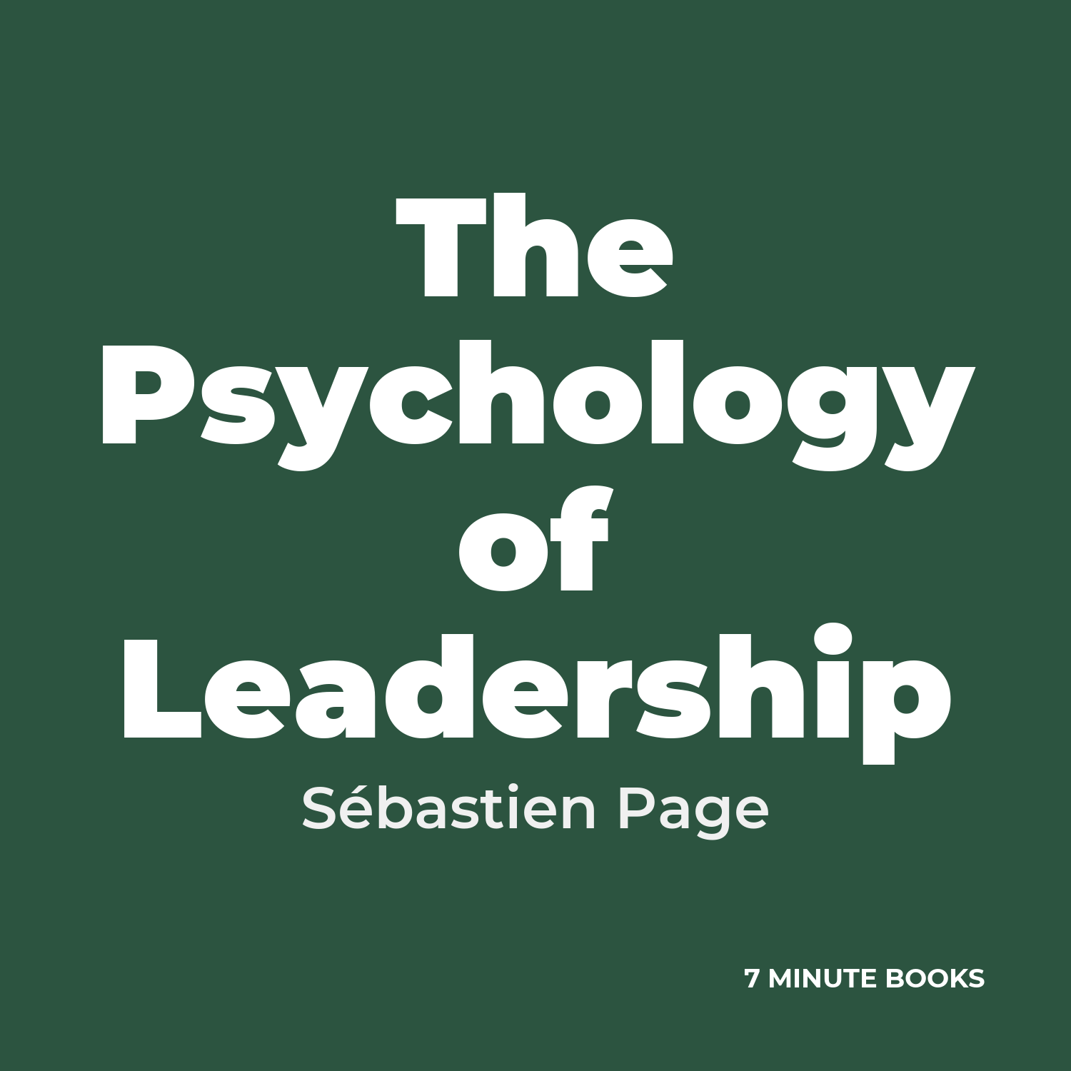 The Psychology of Leadership cover