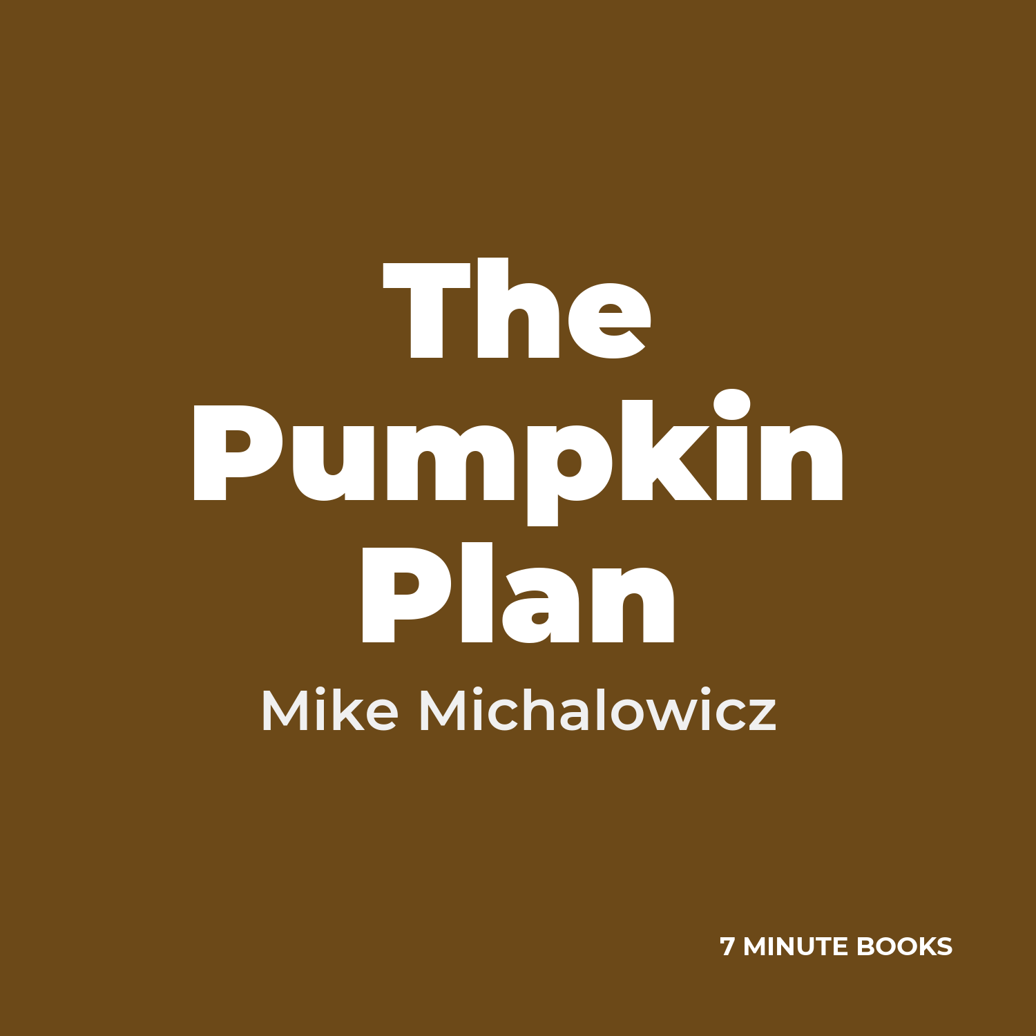 The Pumpkin Plan cover
