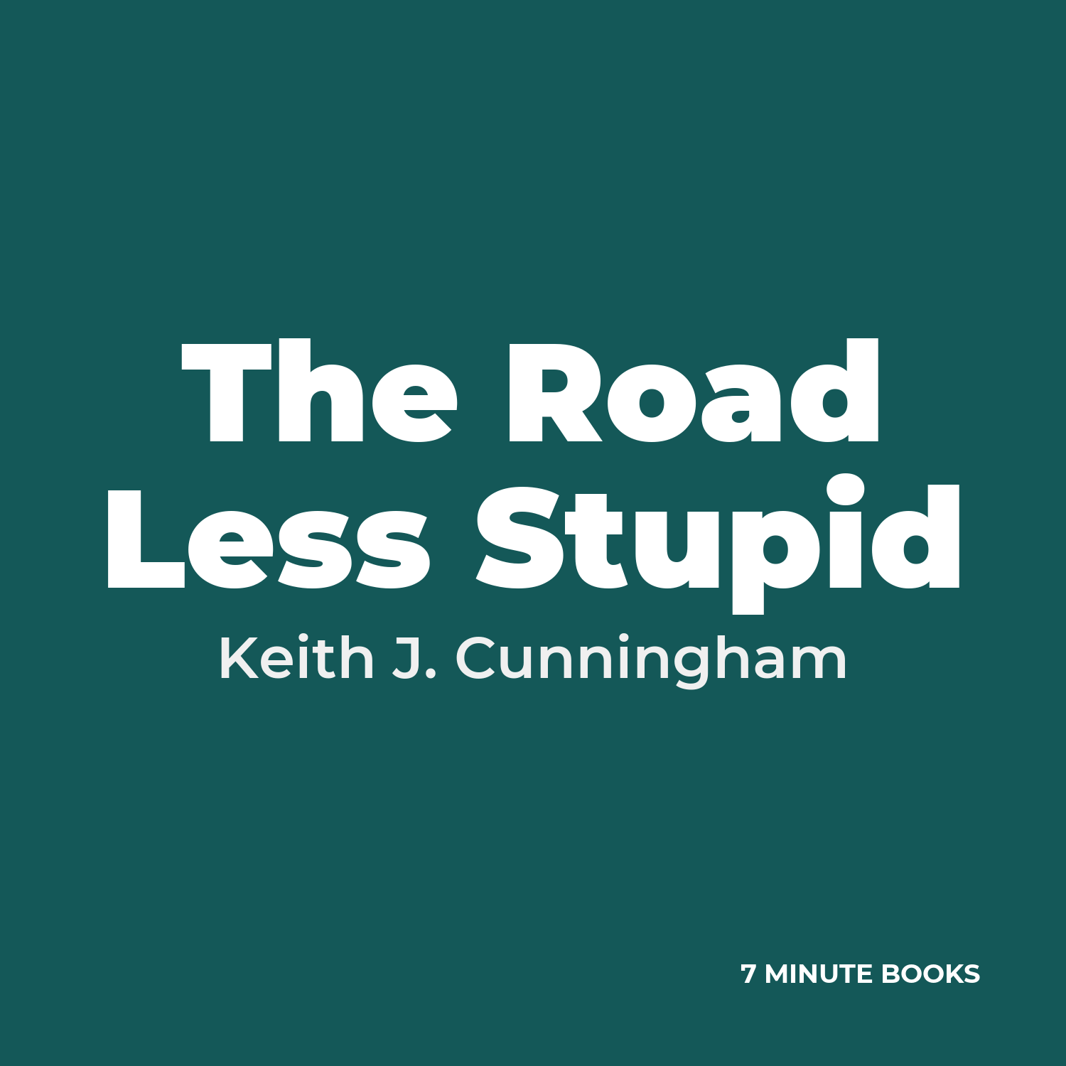The Road Less Stupid cover