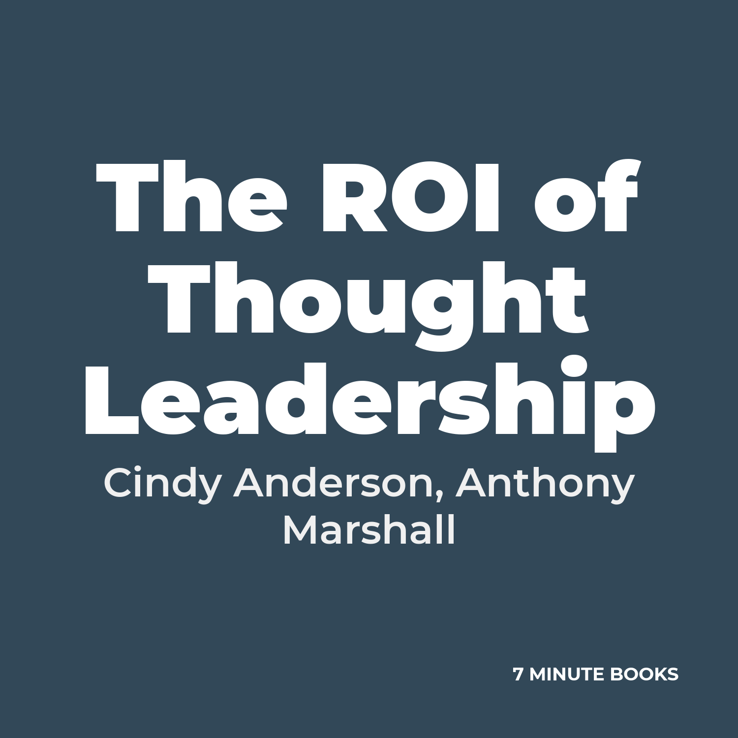The ROI of Thought Leadership cover