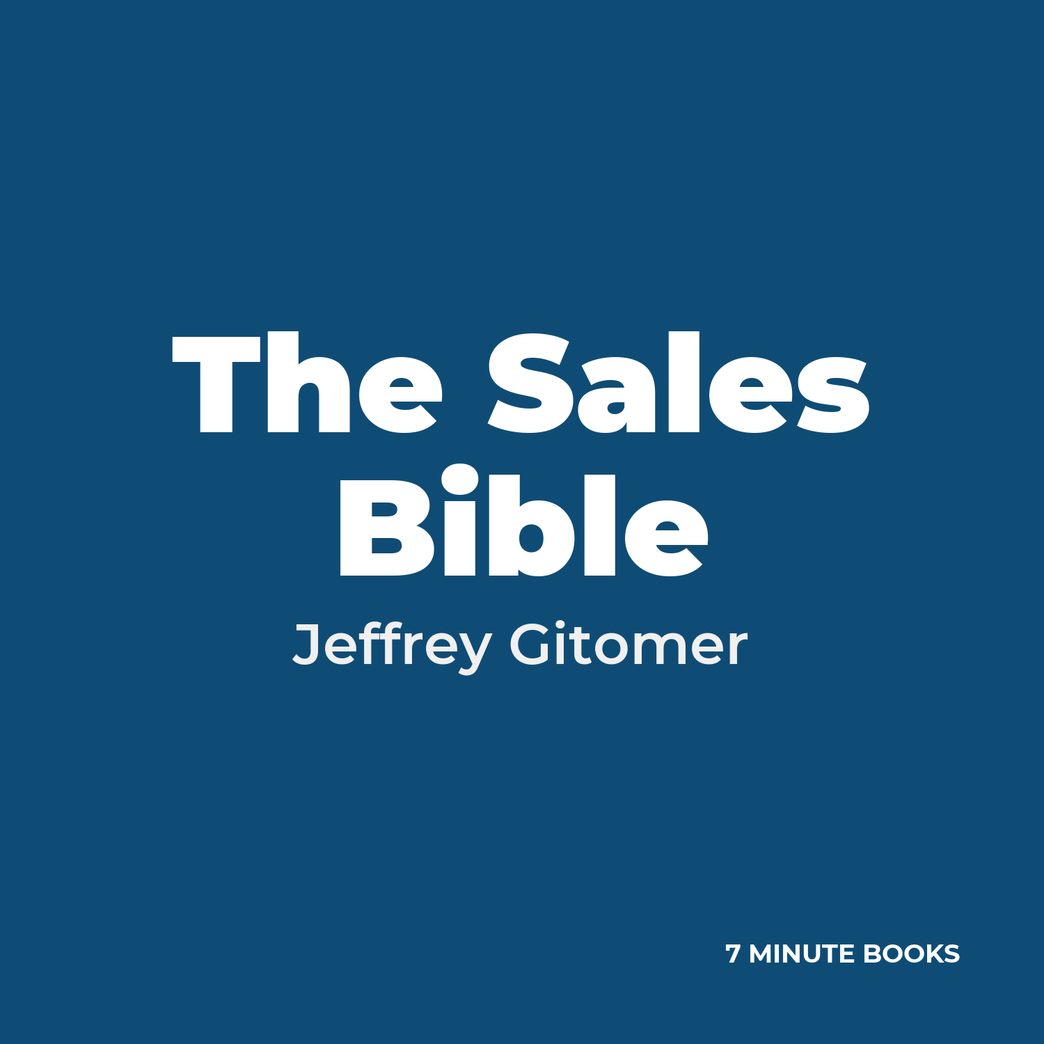 The Sales Bible cover