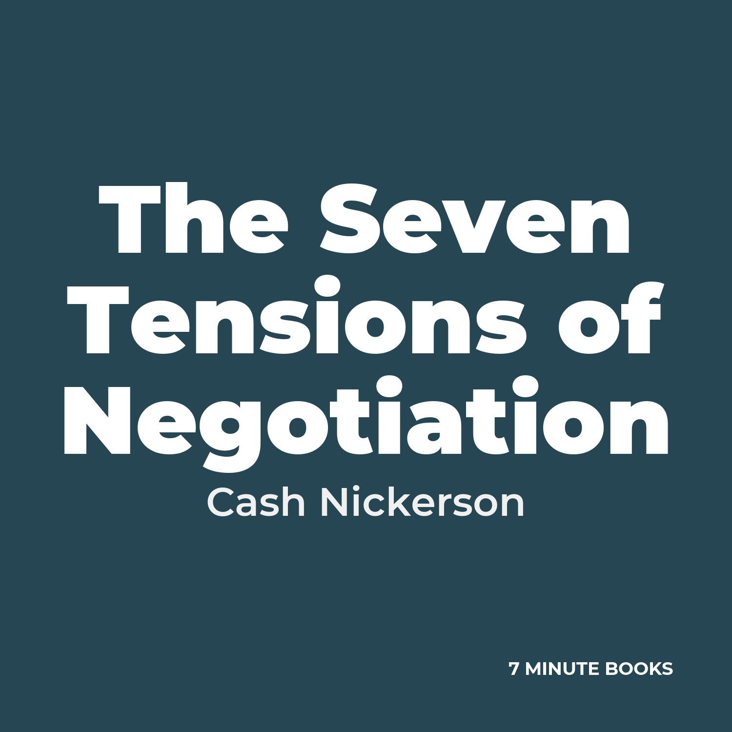 The Seven Tensions of Negotiation cover