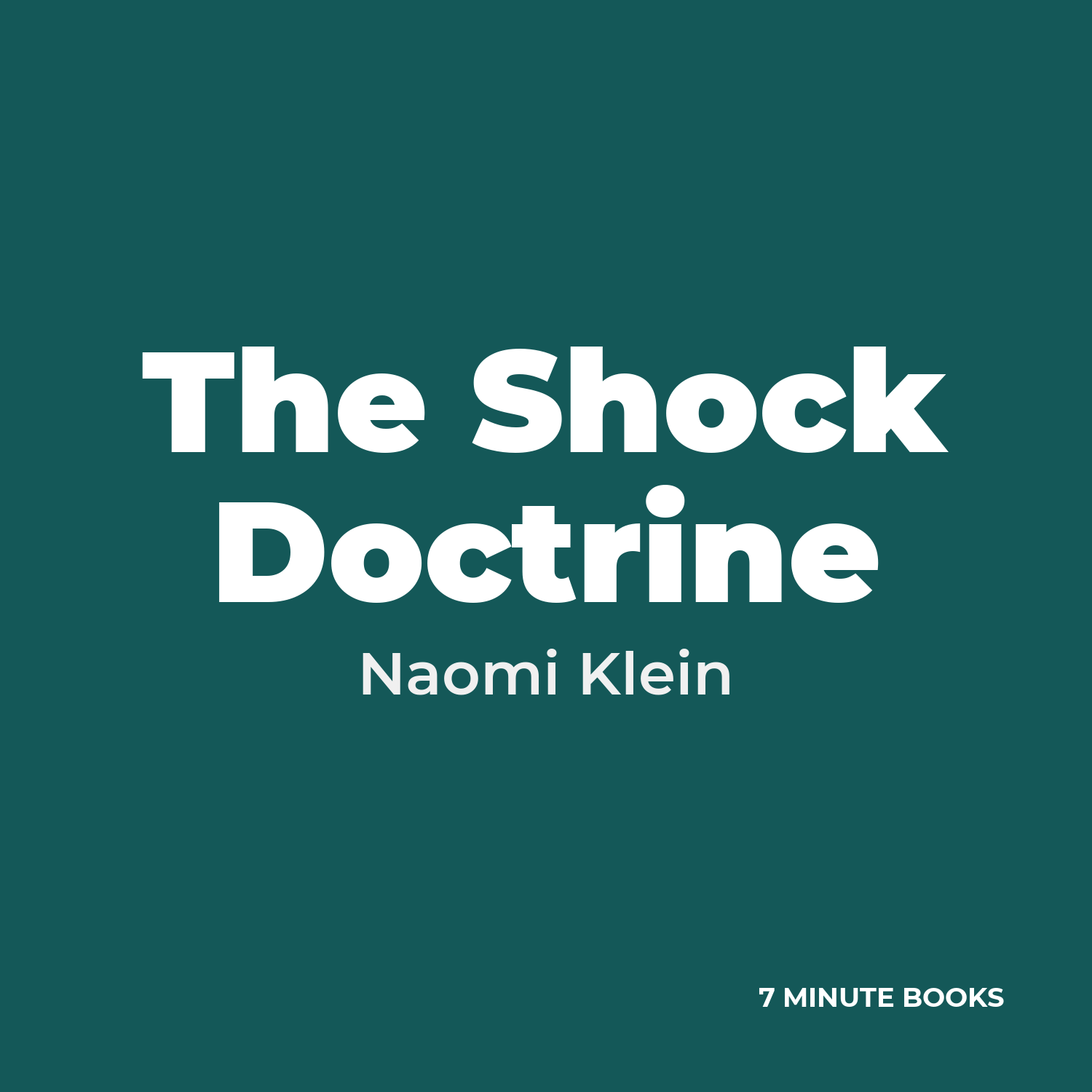 The Shock Doctrine cover
