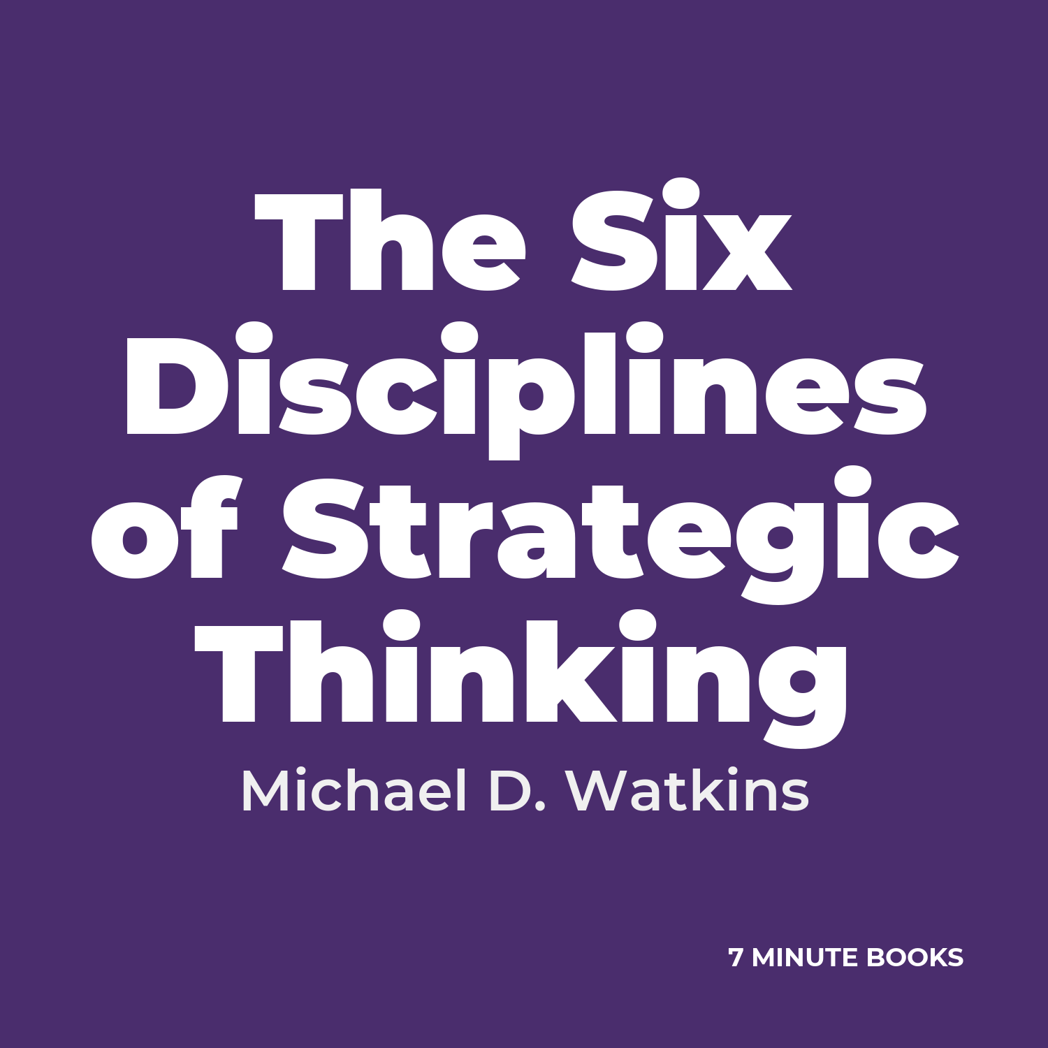 The Six Disciplines of Strategic Thinking cover