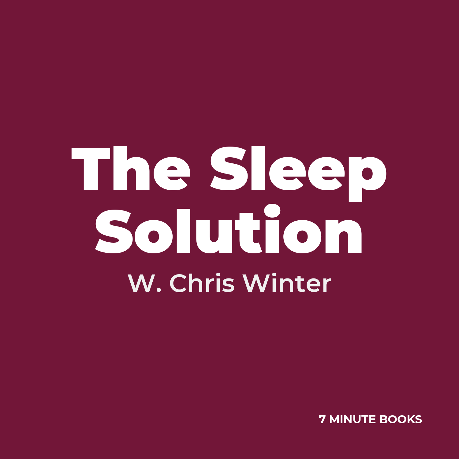 The Sleep Solution cover
