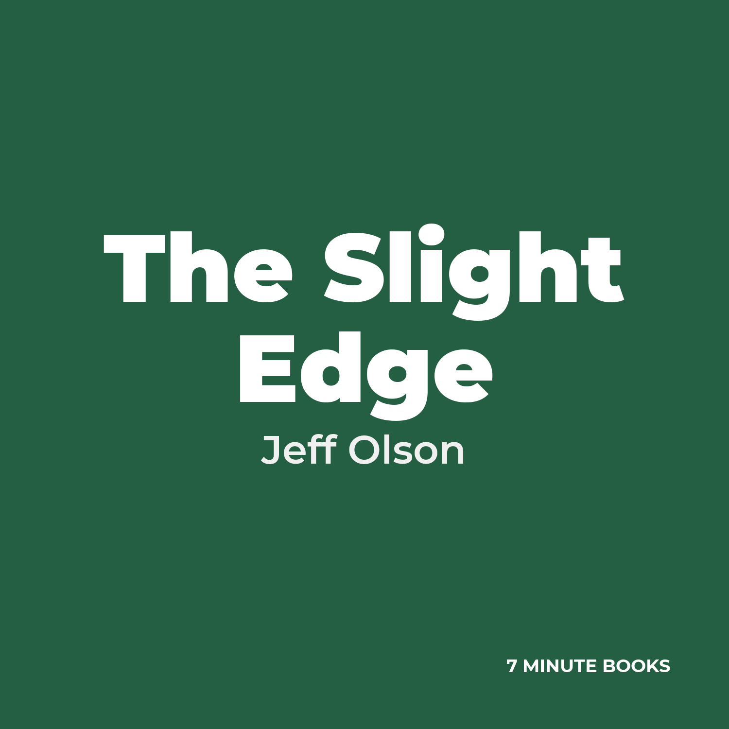 The Slight Edge cover