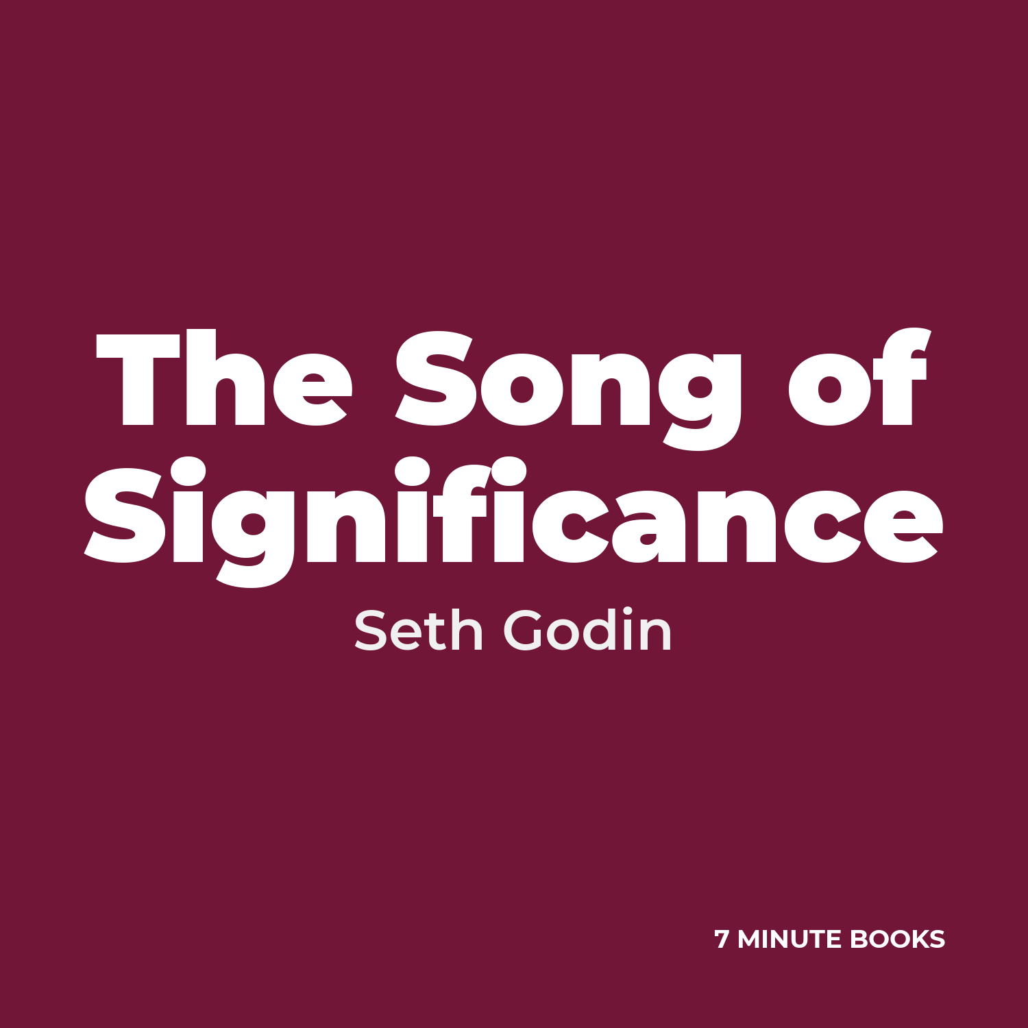 The Song of Significance cover