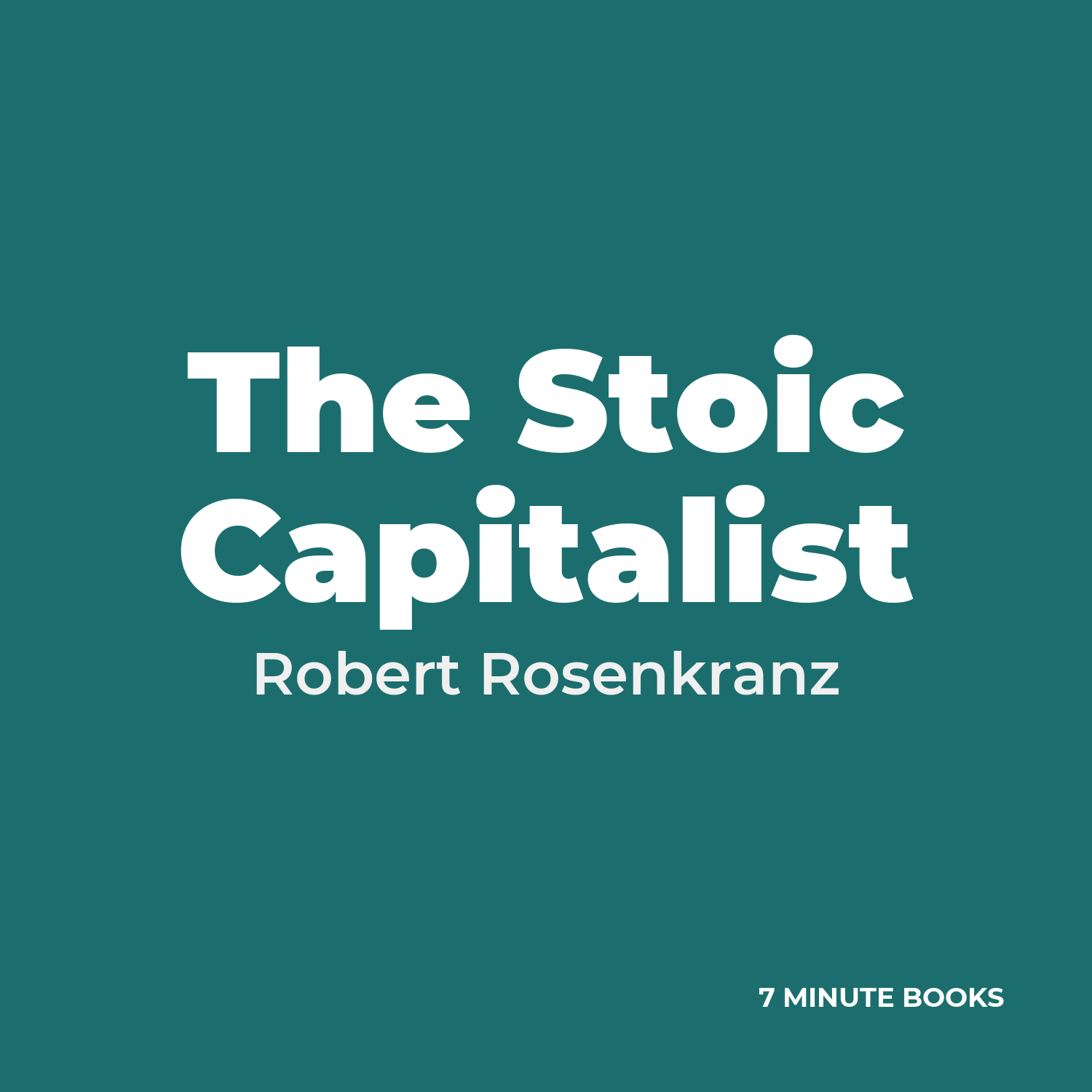 The Stoic Capitalist cover