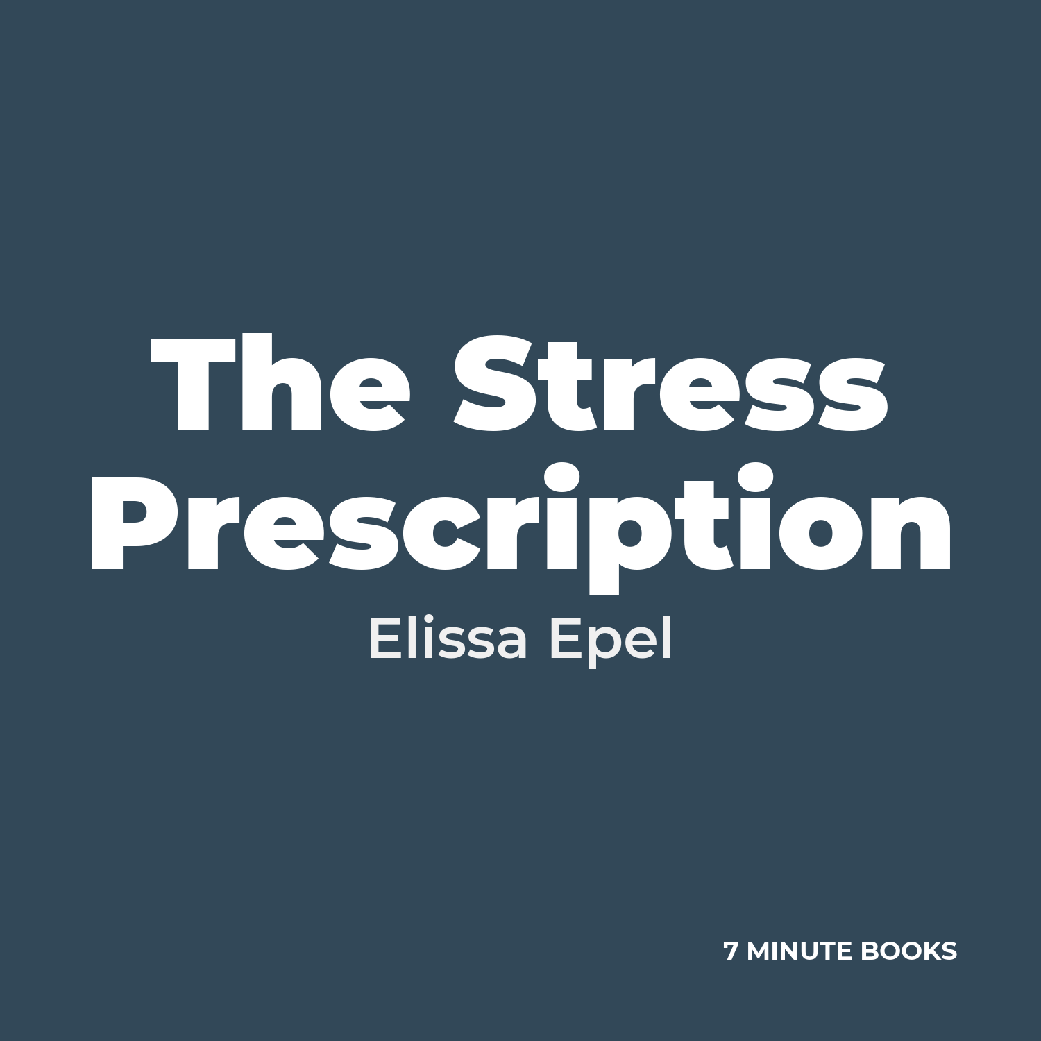 The Stress Prescription cover