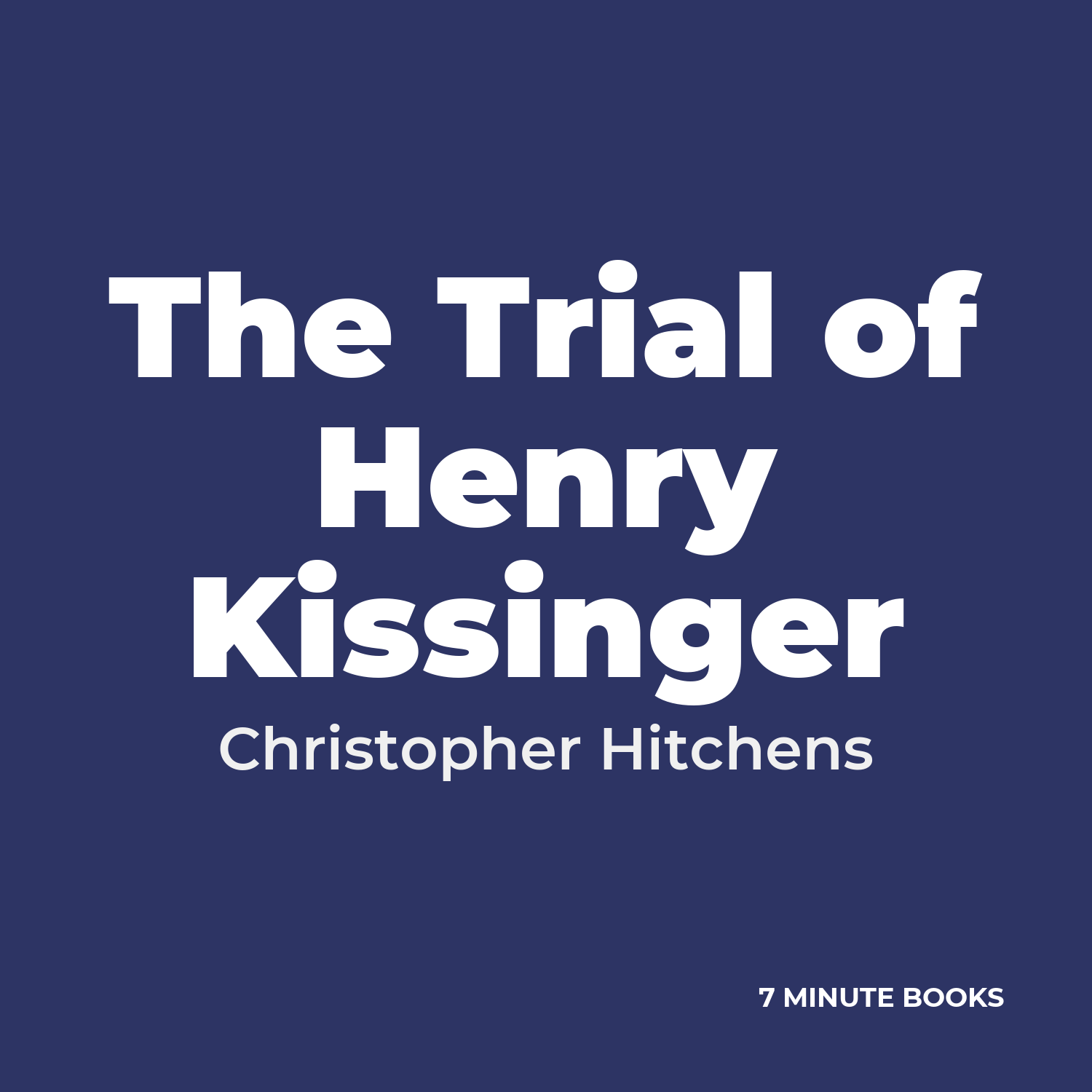 The Trial of Henry Kissinger cover