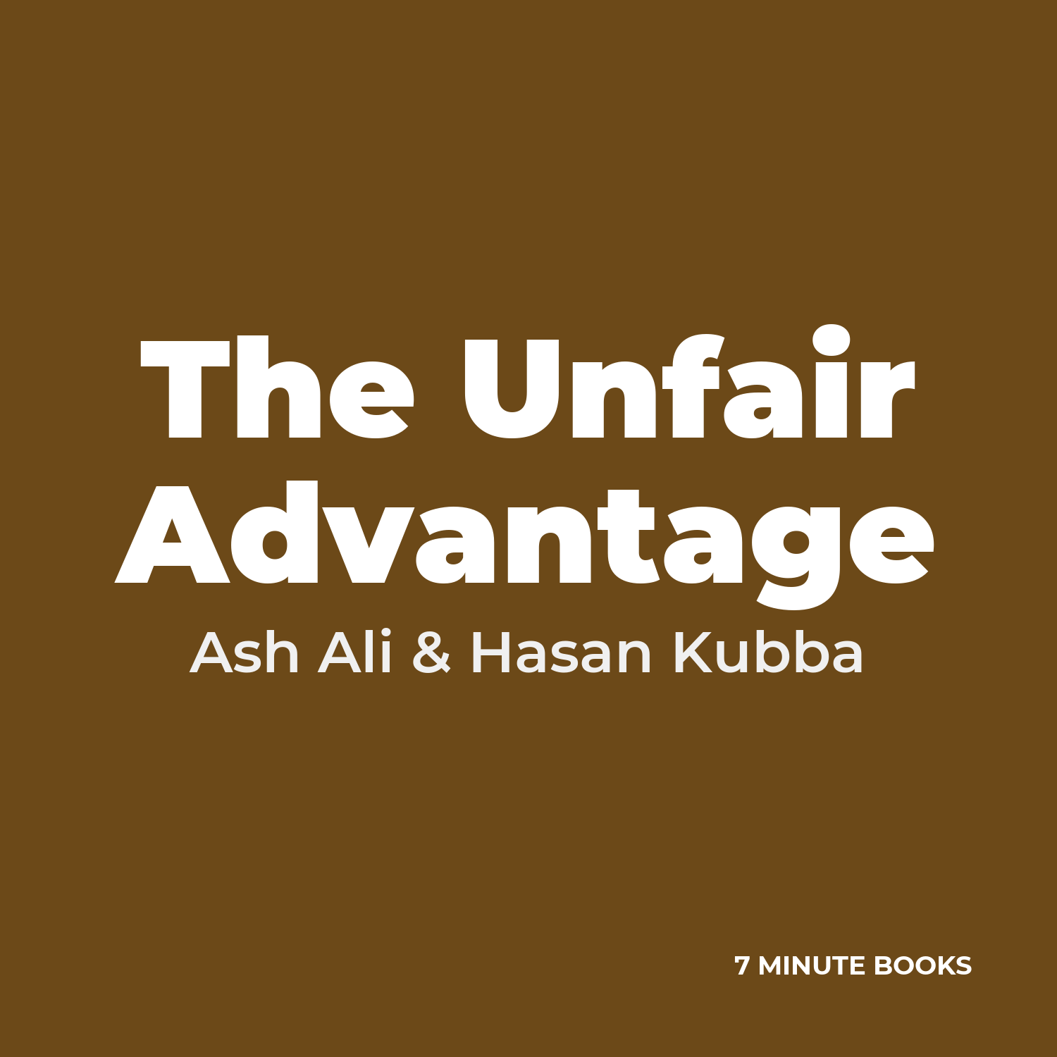 The Unfair Advantage cover