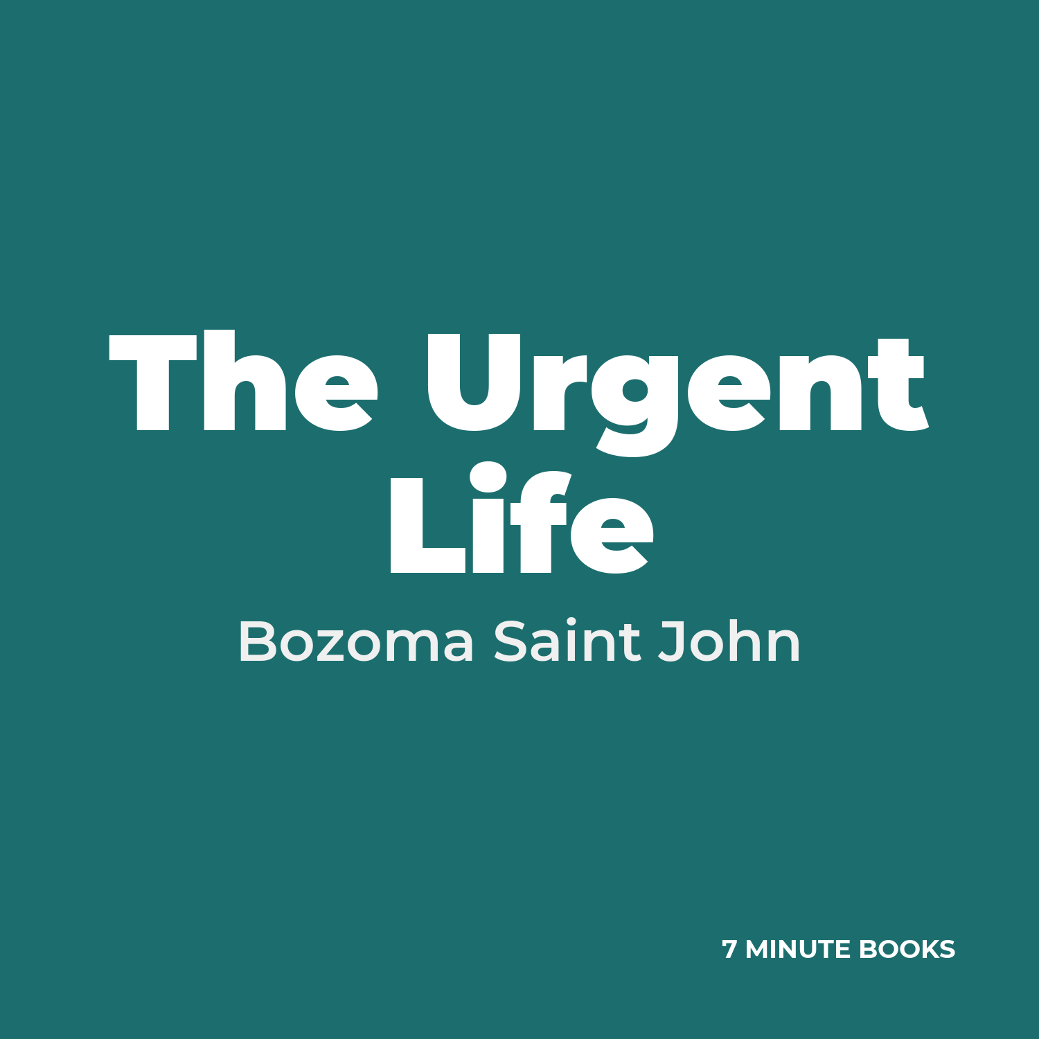 The Urgent Life cover