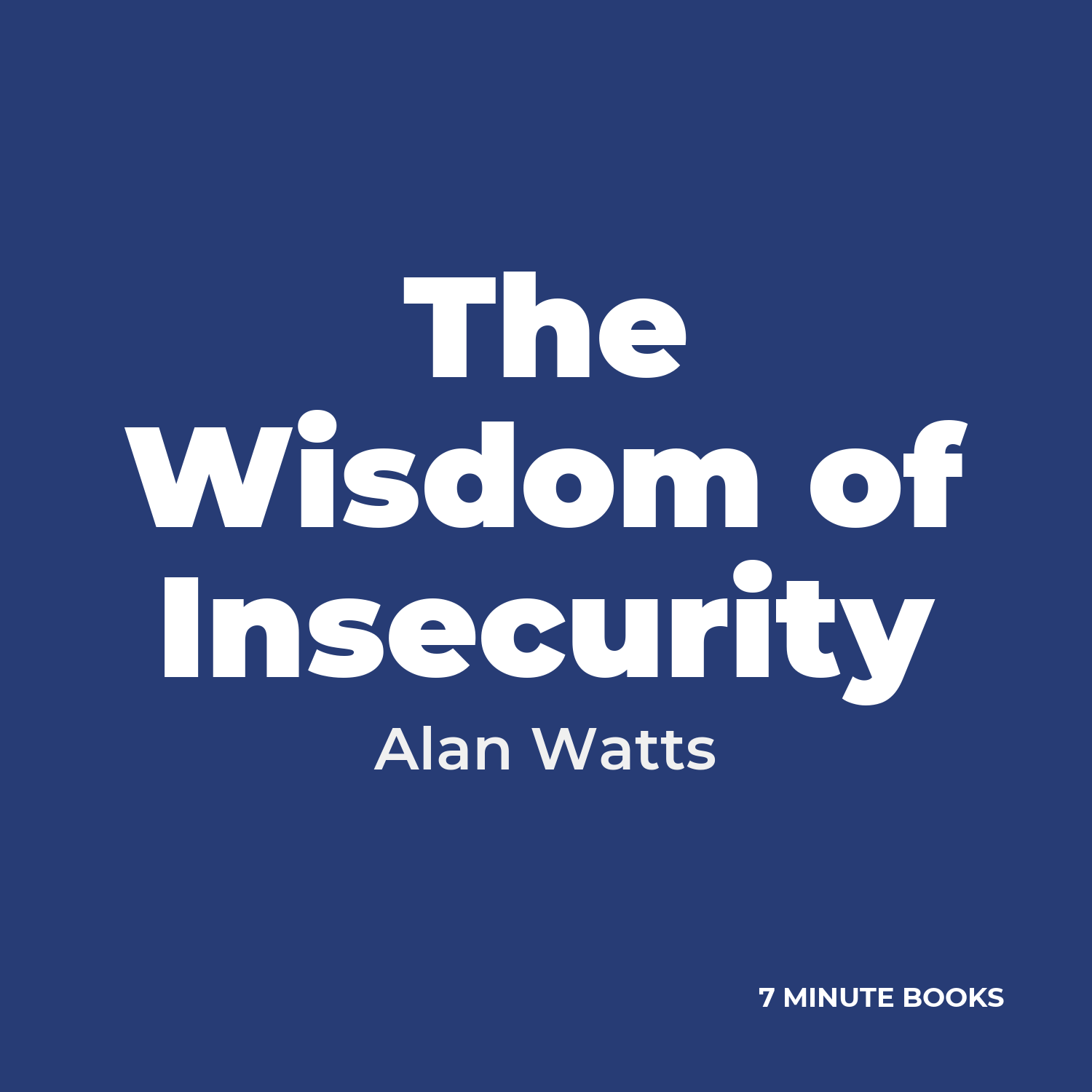 The Wisdom of Insecurity cover