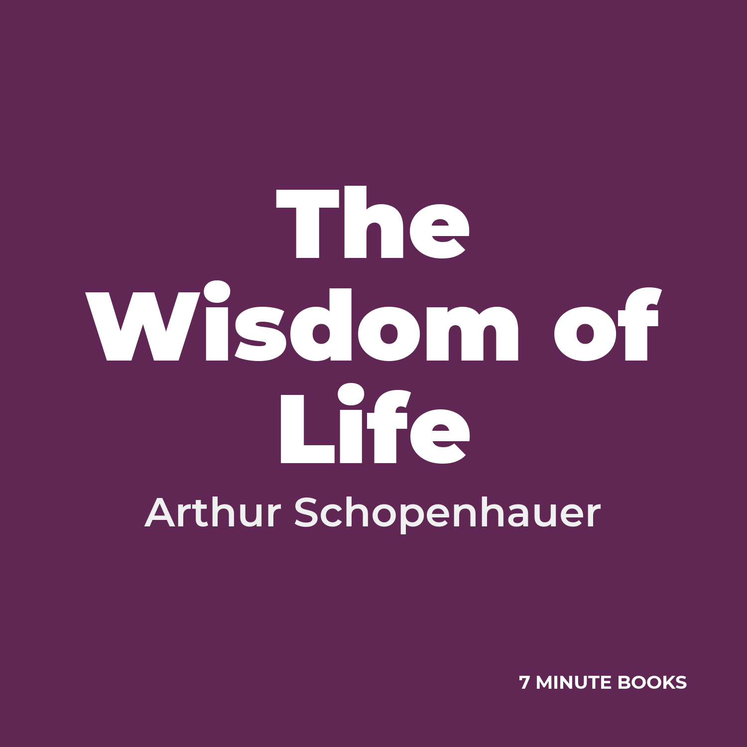 The Wisdom of Life cover