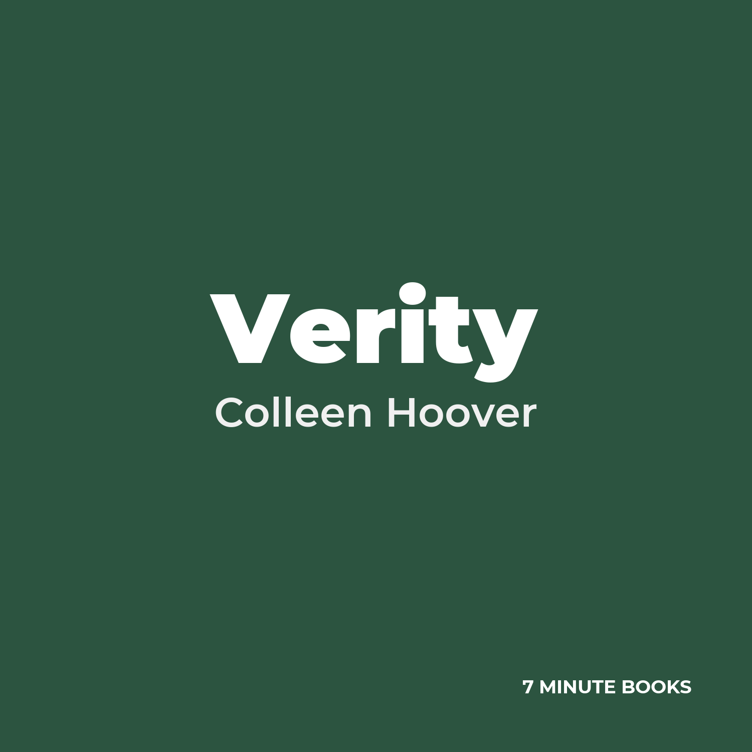 Verity — by Colleen Hoover