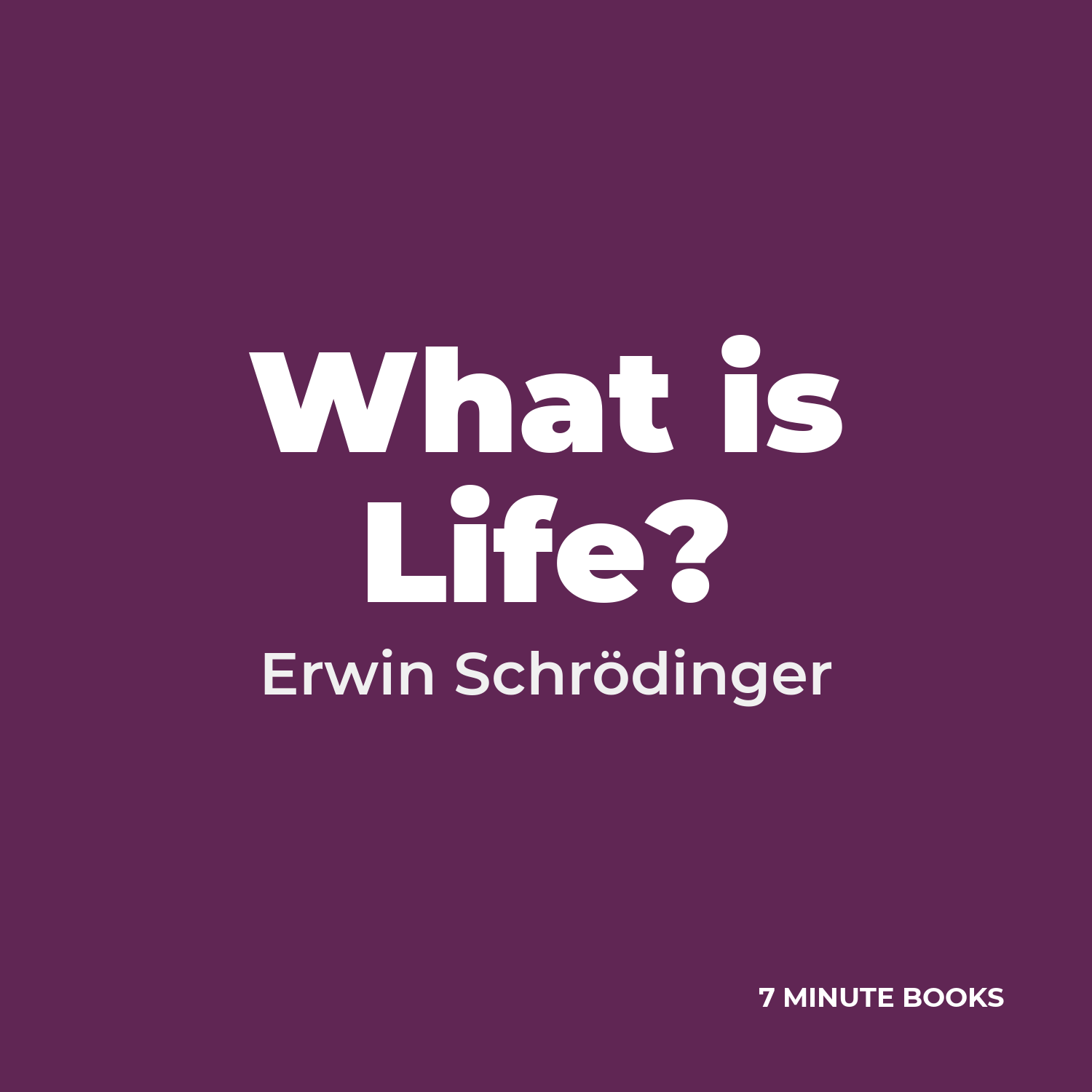 What is Life? — by Erwin Schrödinger