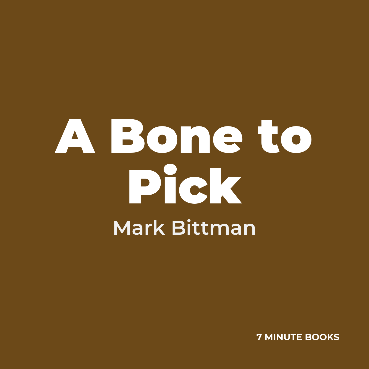 A Bone to Pick cover