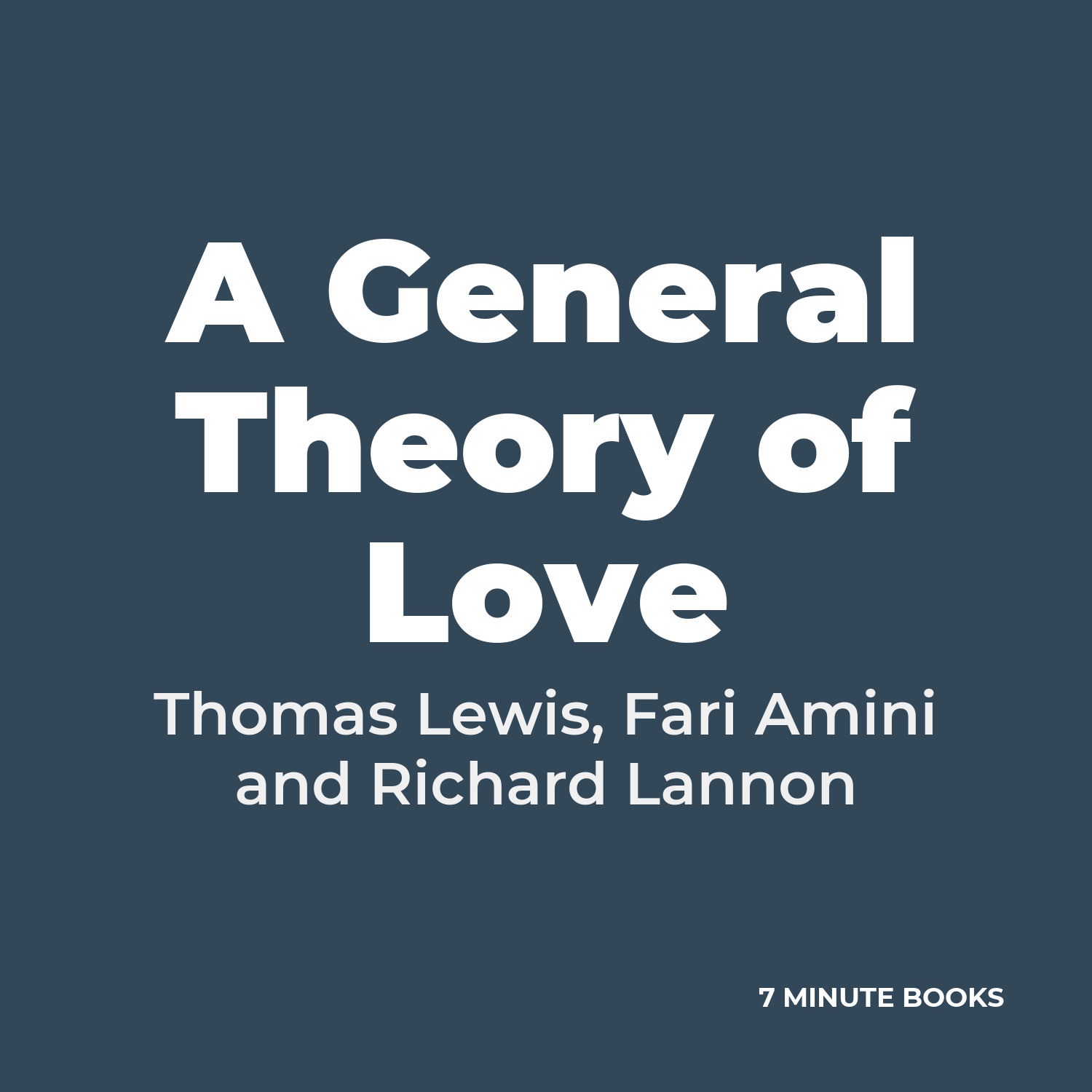 A General Theory of Love cover